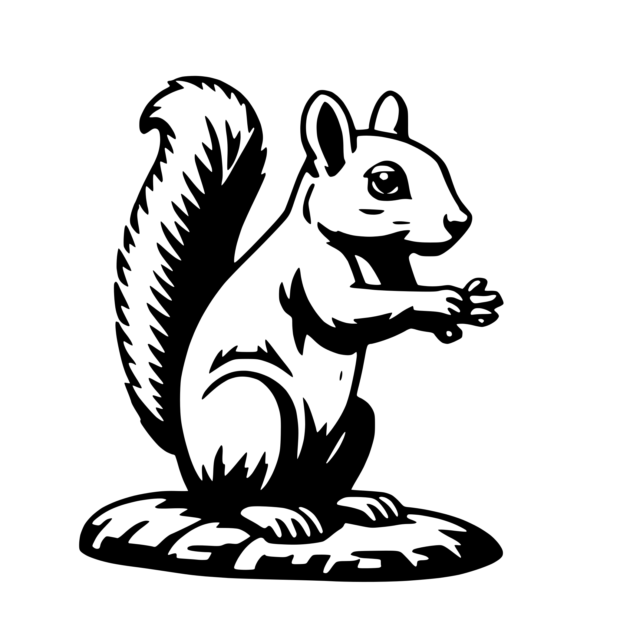 AI-generated SVG of 'squirrel'
