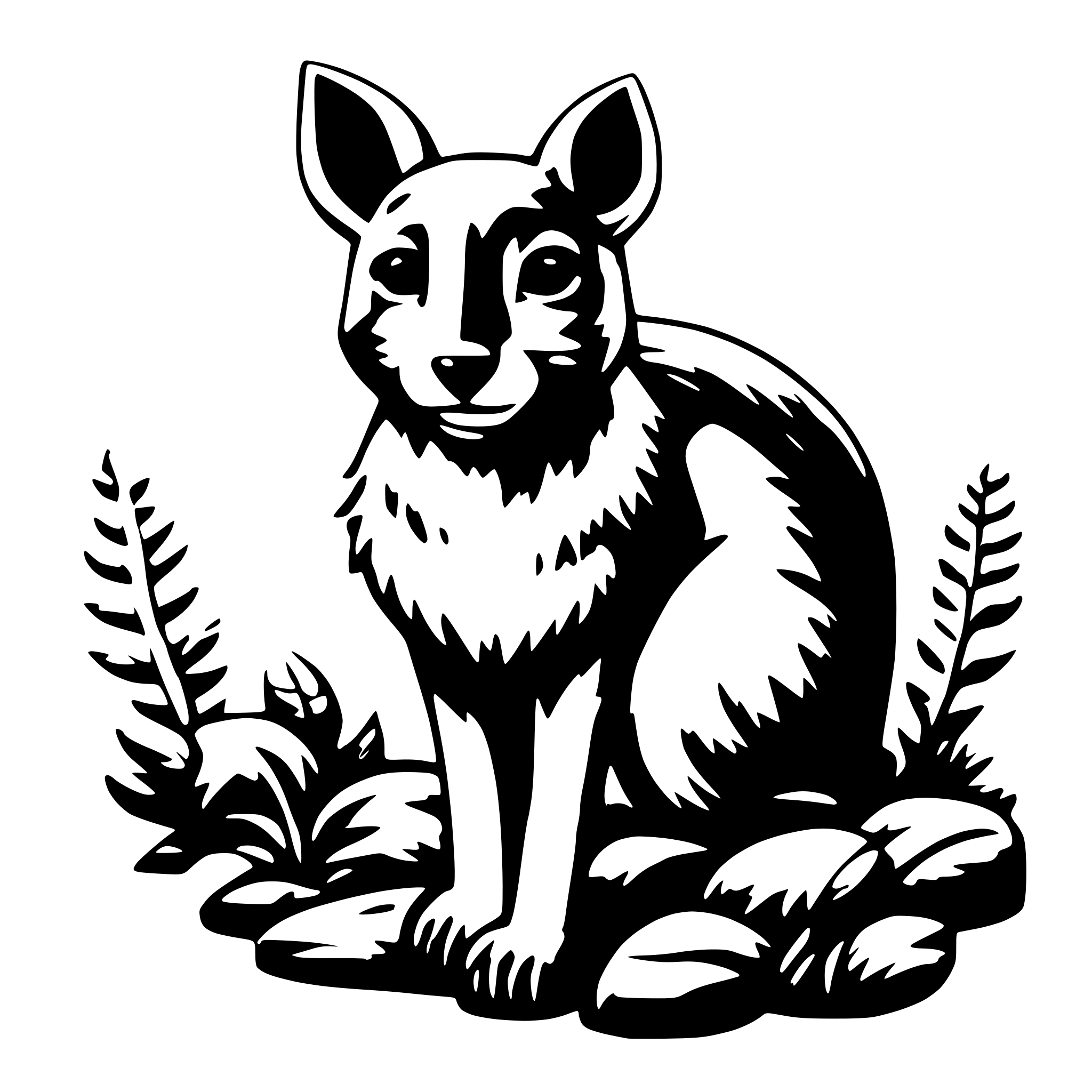 AI-generated SVG of 'cute animal'