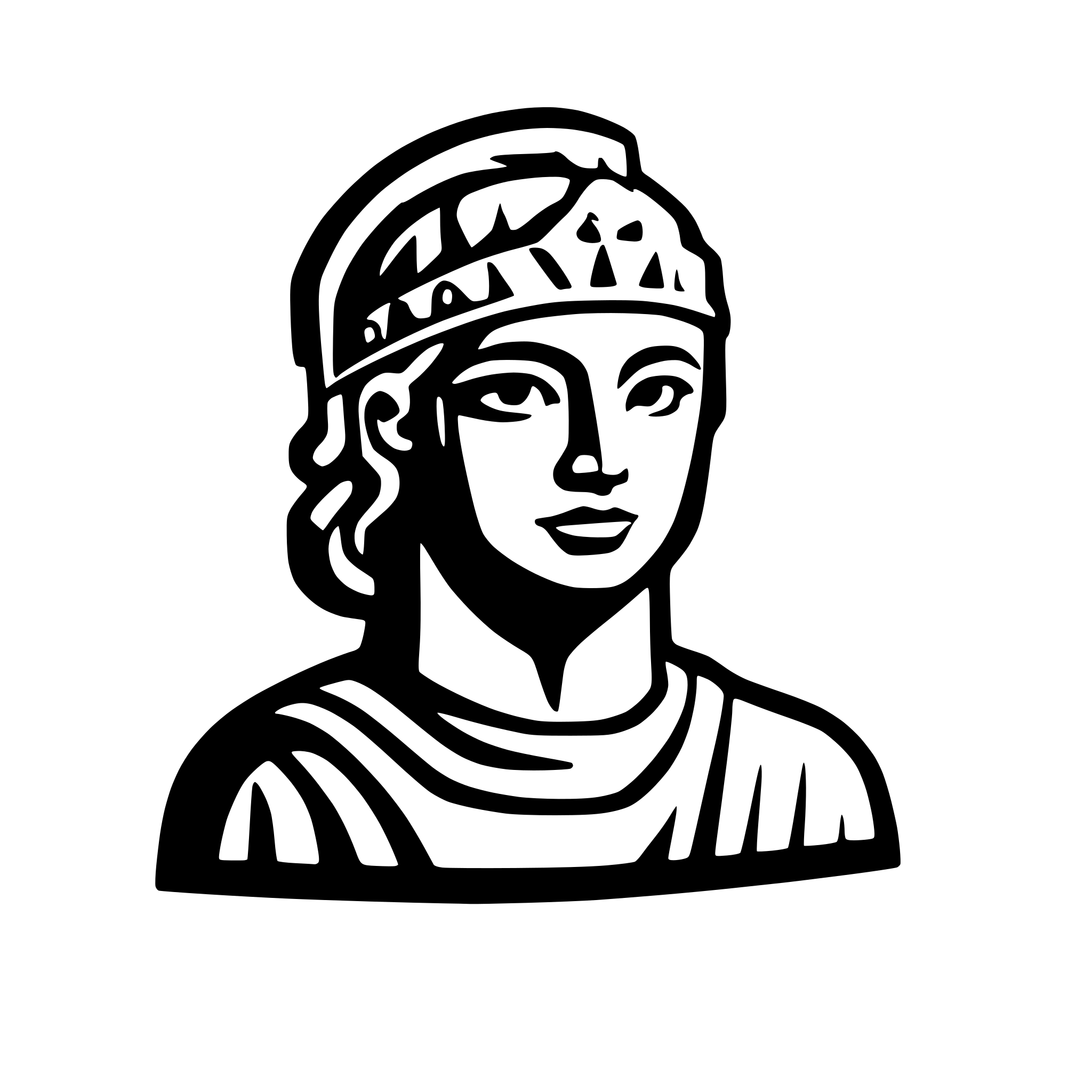 AI-generated SVG of a young ancient roman emperor