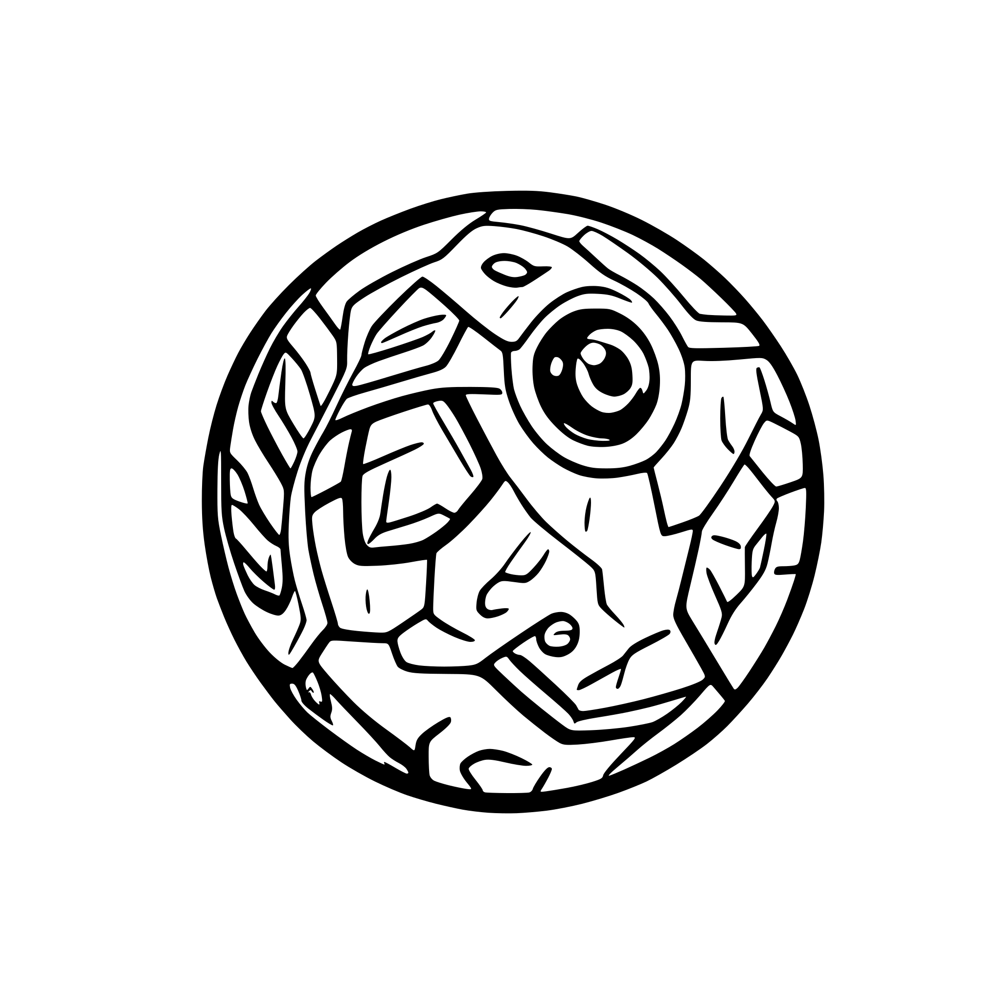 AI-generated SVG of a poke ball