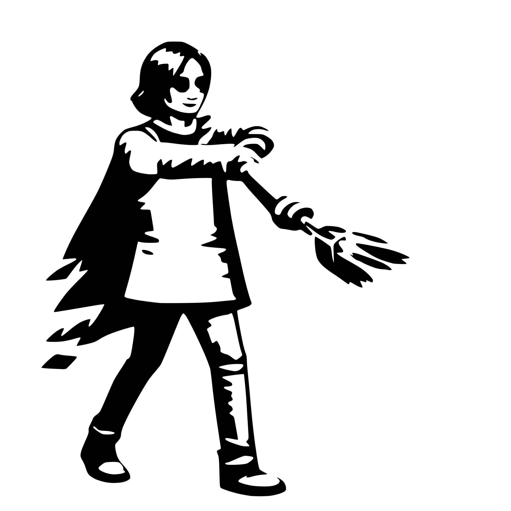 AI-generated SVG of 'a person spraying'