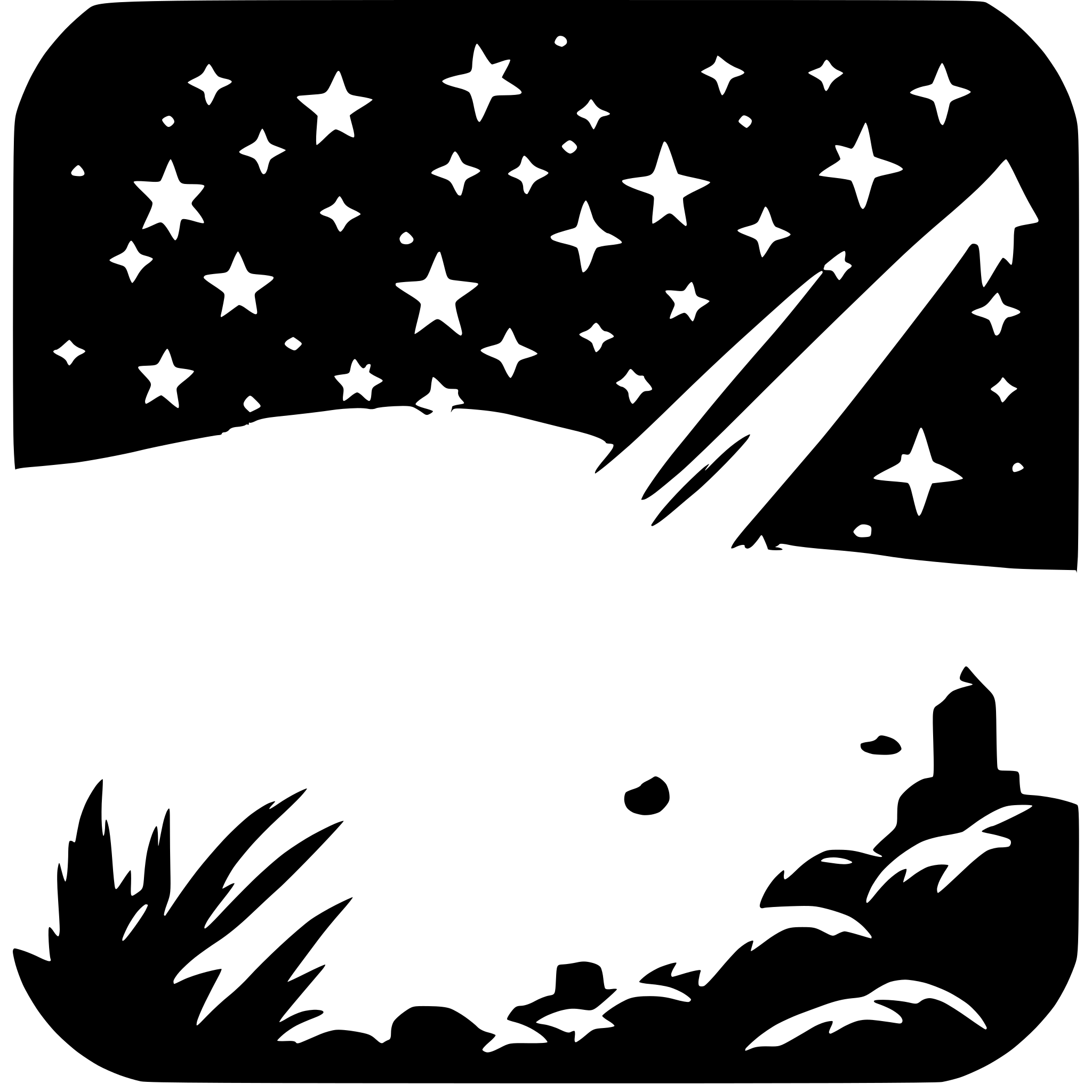 AI-generated SVG of 'shooting stars in space'