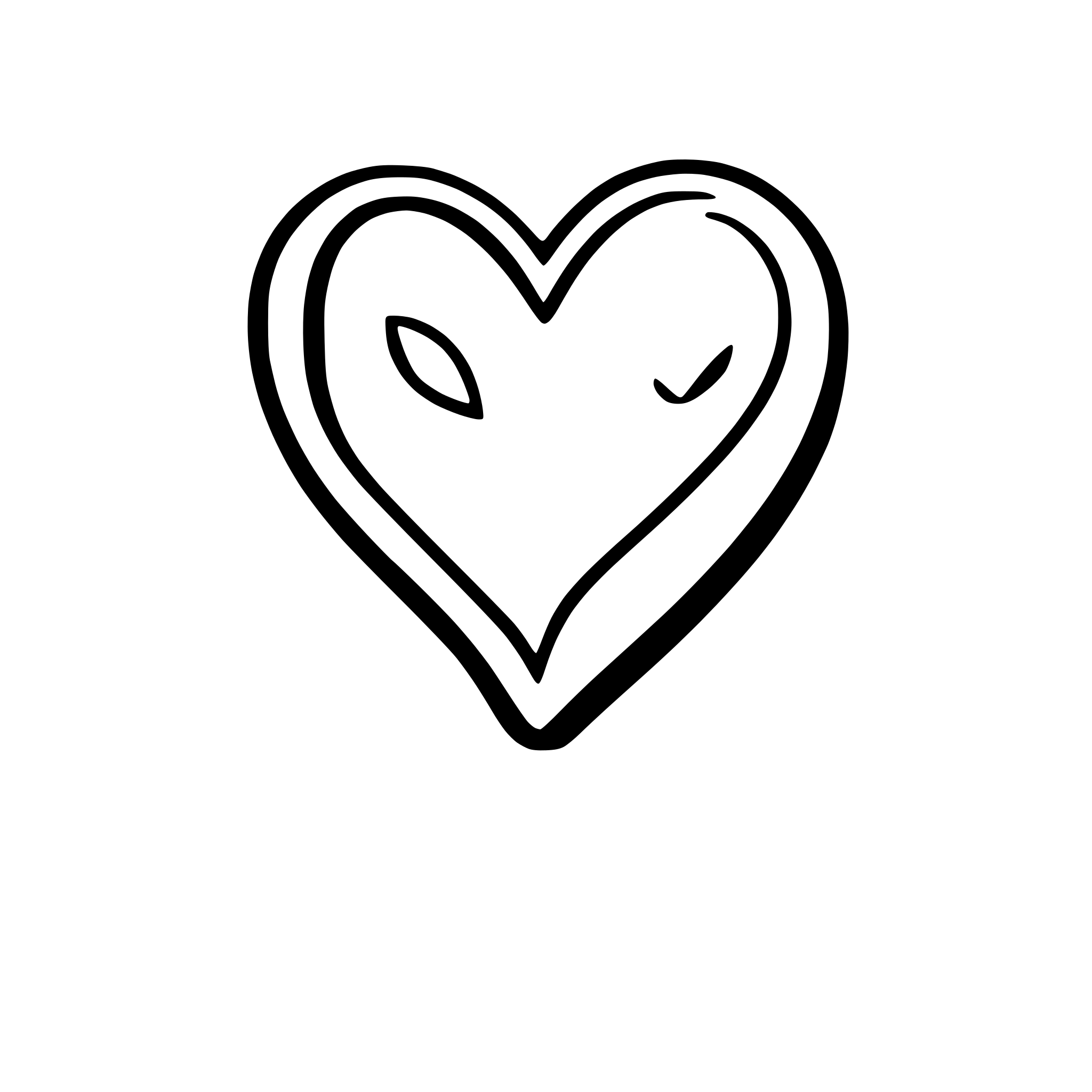 AI-generated SVG of 'handrawn heart  simple'