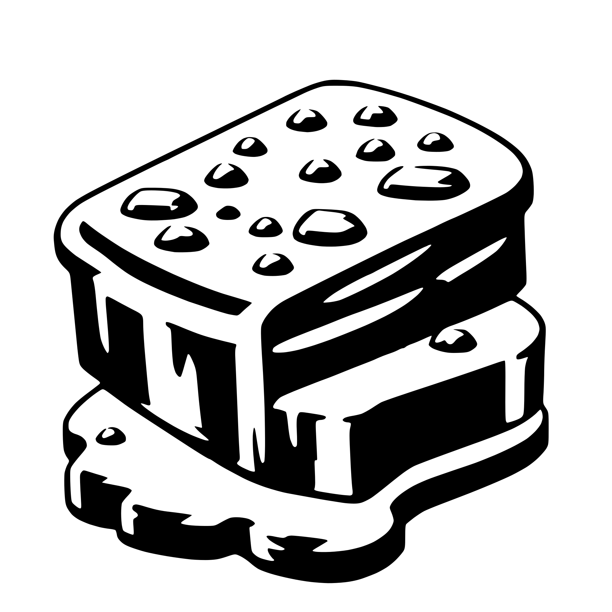 AI-generated SVG of a toffee