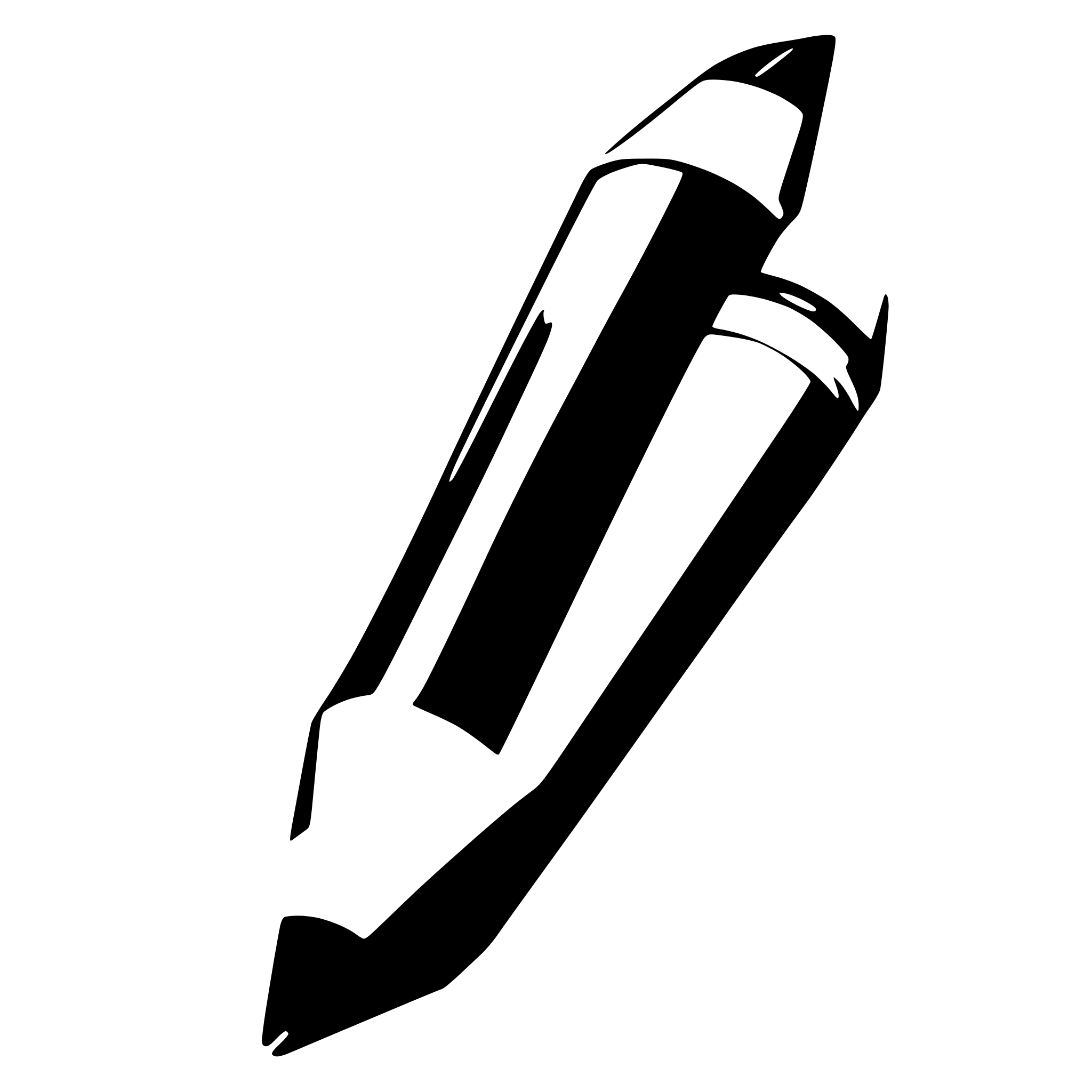 AI-generated SVG of 'flat design pencil grayscale'