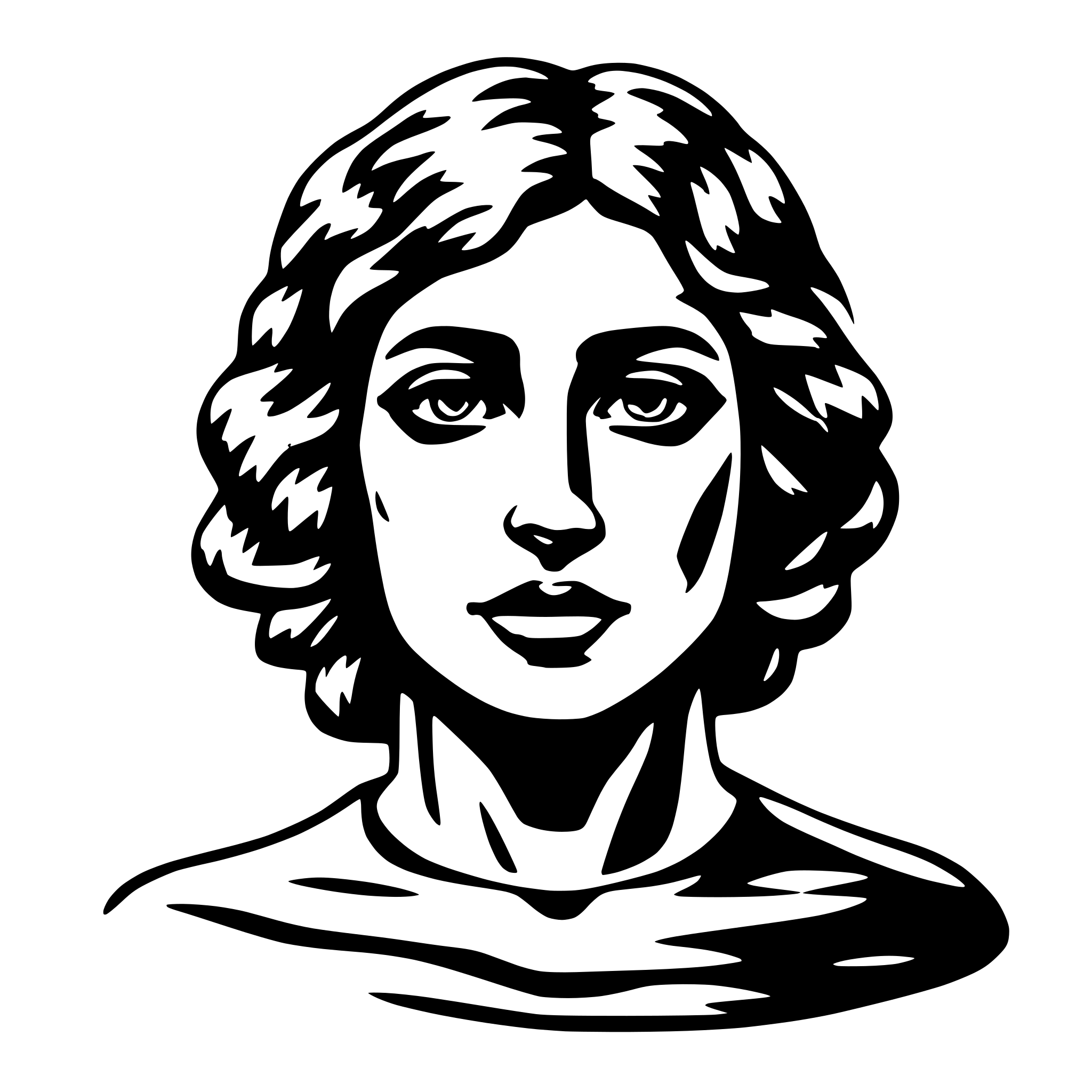 AI-generated SVG of 'human consciousness'