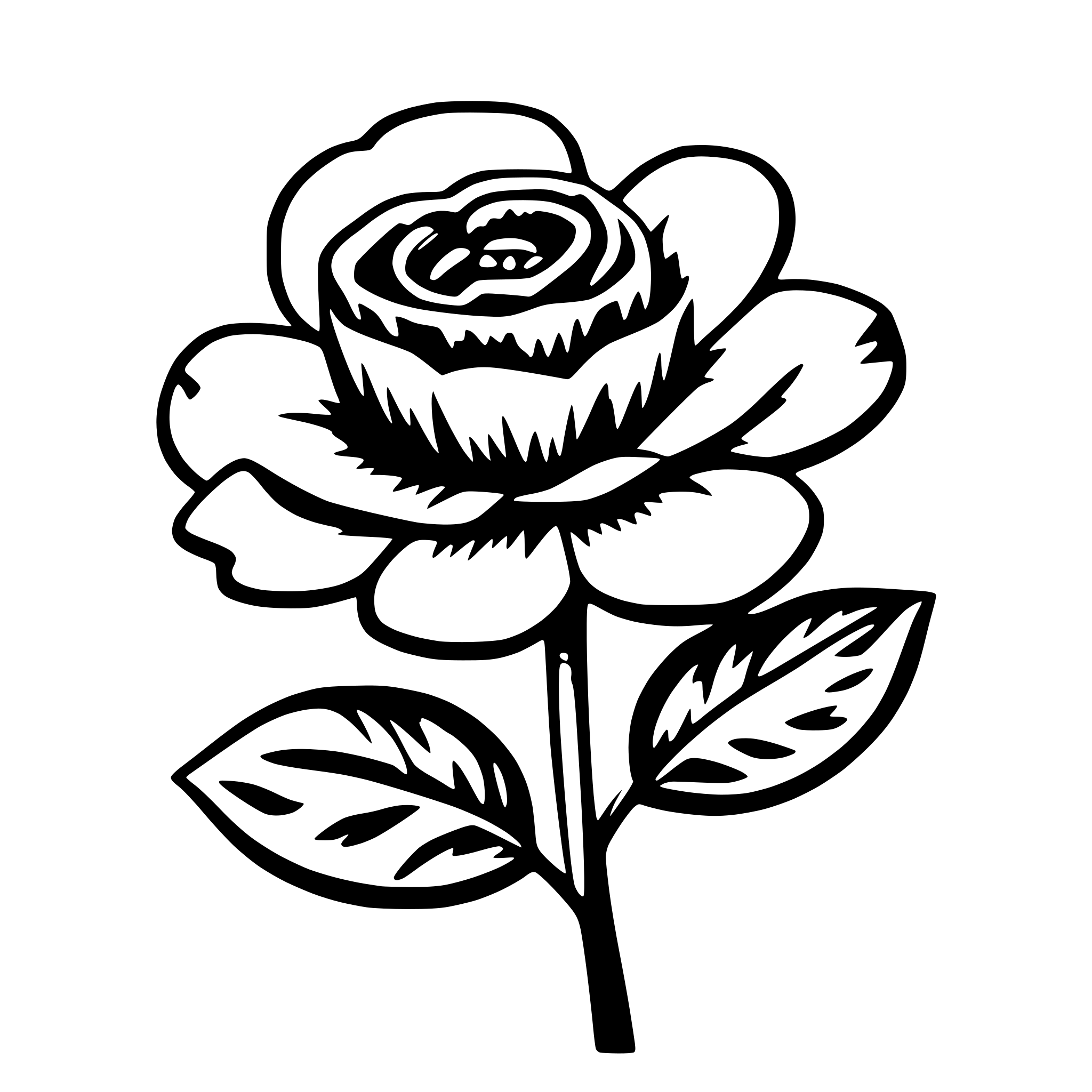 AI-generated SVG of a flower