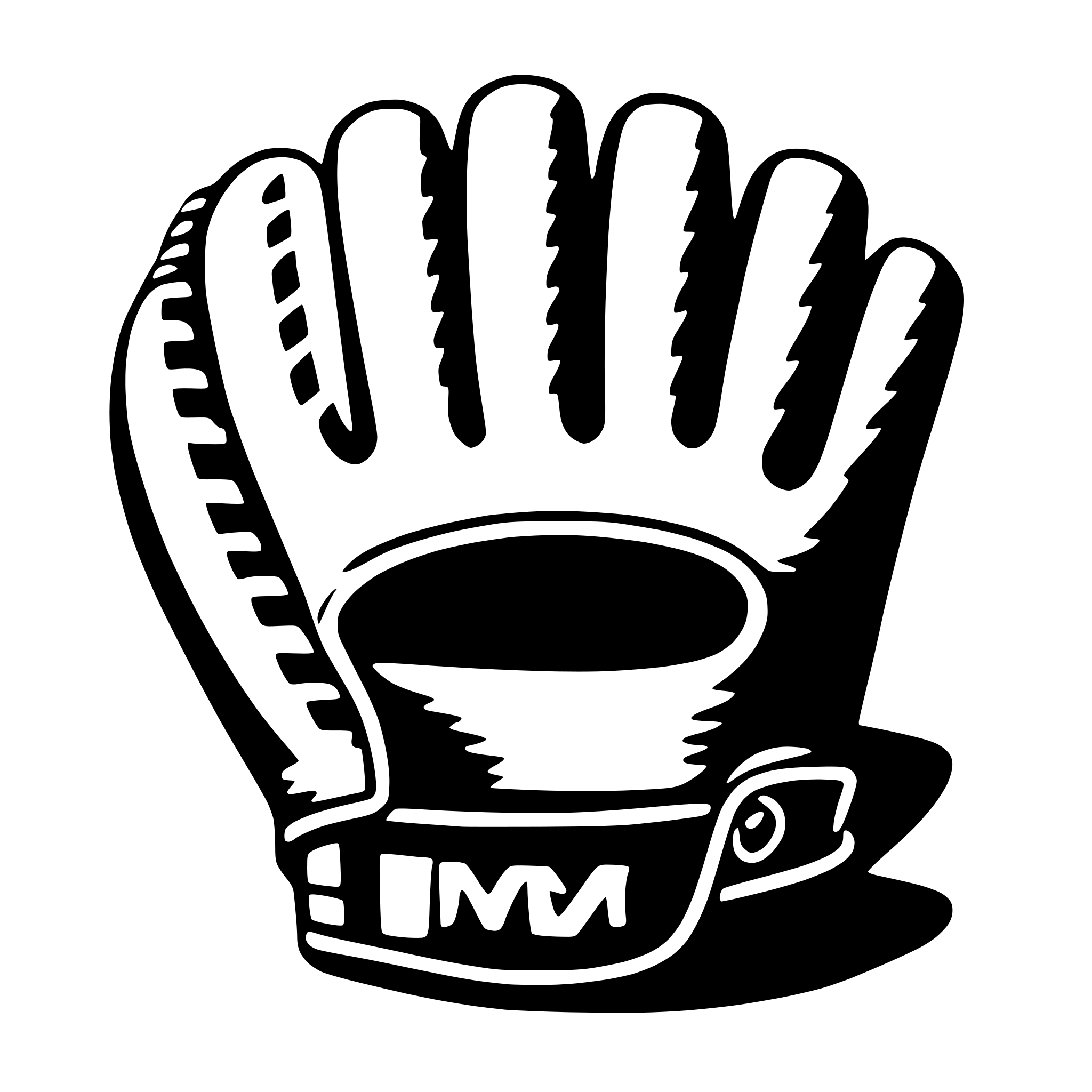 AI-generated SVG of a baseball glove