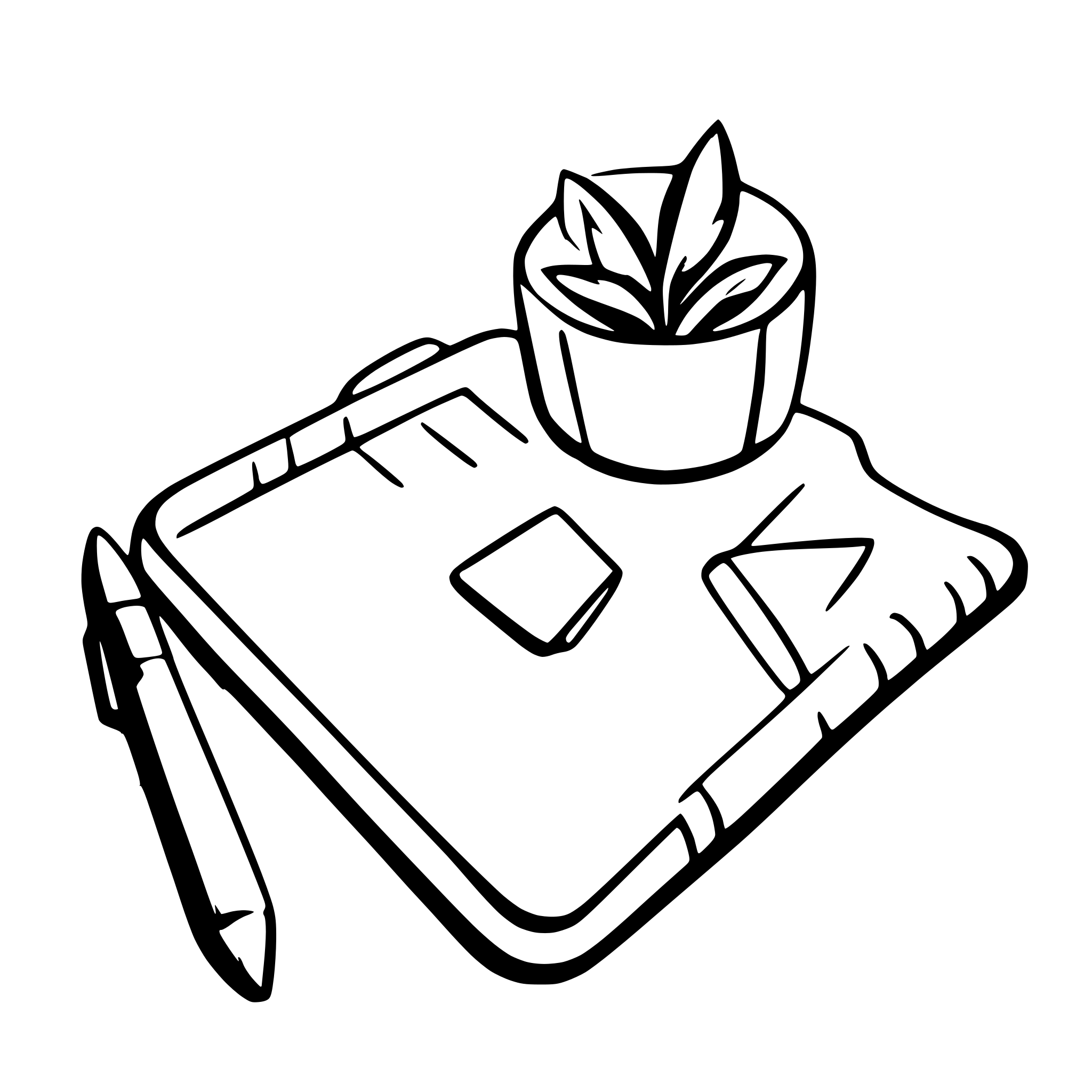 AI-generated SVG of a school items