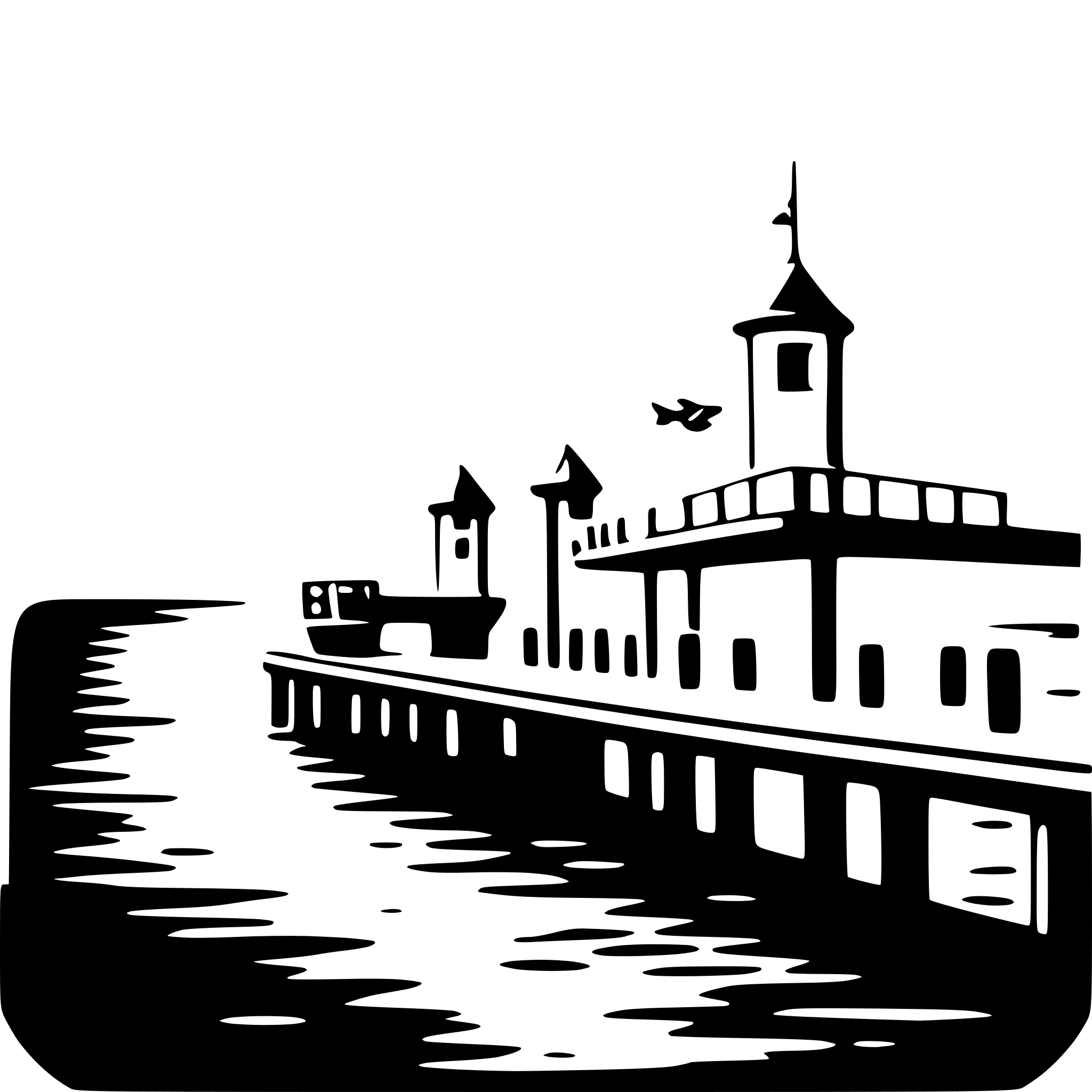 AI-generated SVG of a fishing pier