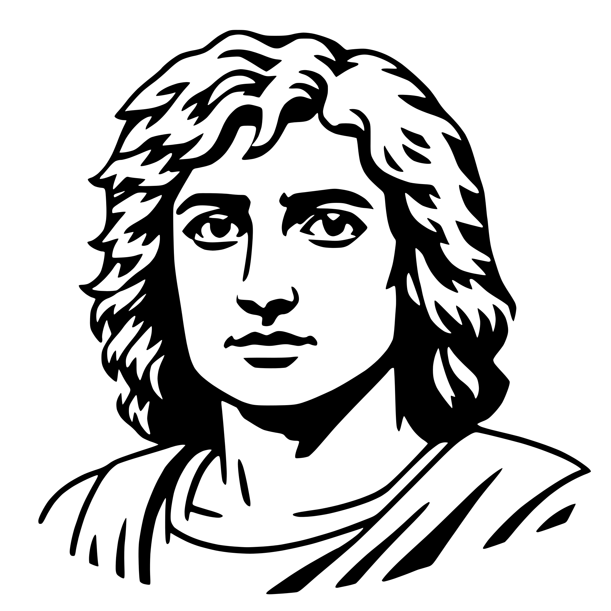 AI-generated SVG of a alexander the great