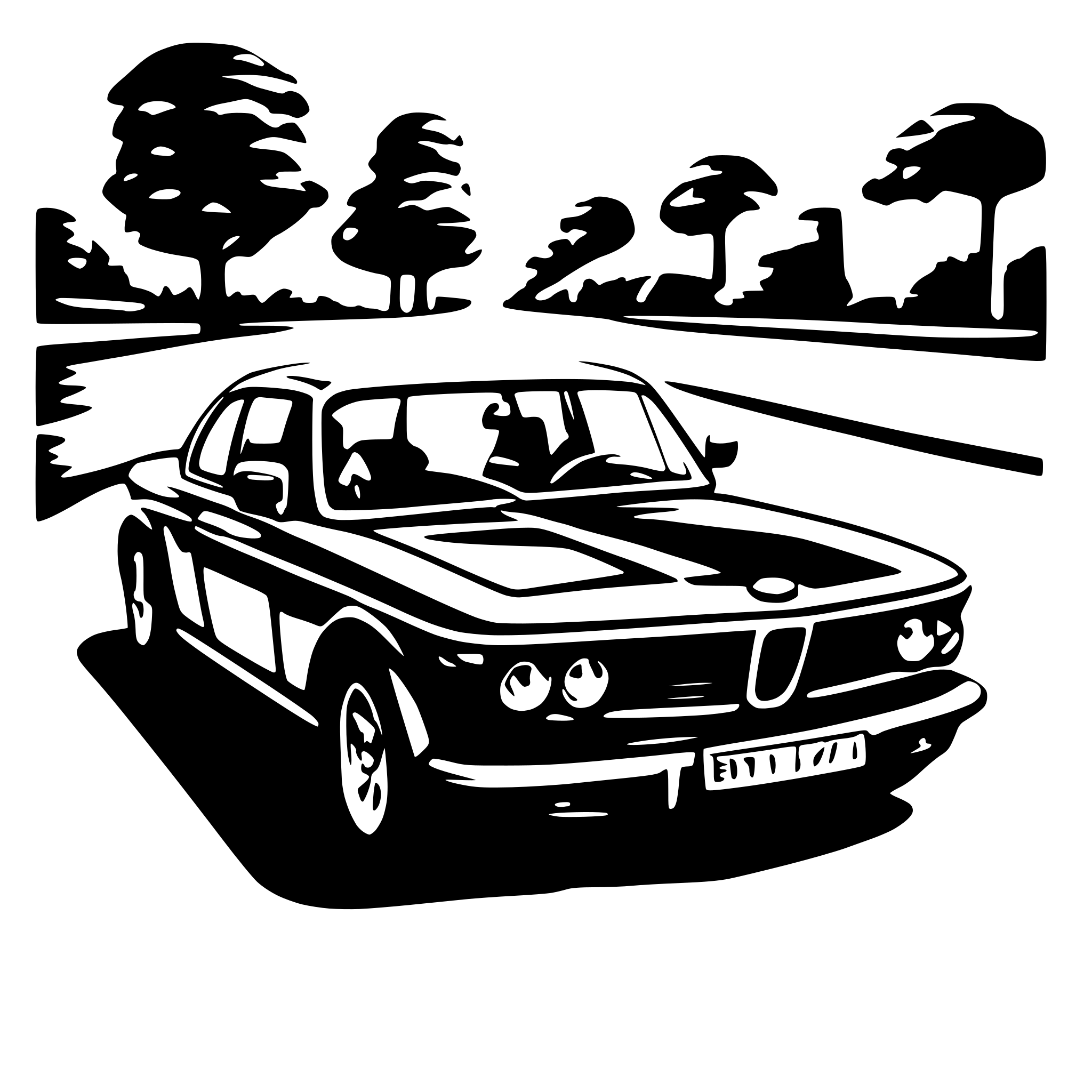 AI-generated SVG of a BMW CAR