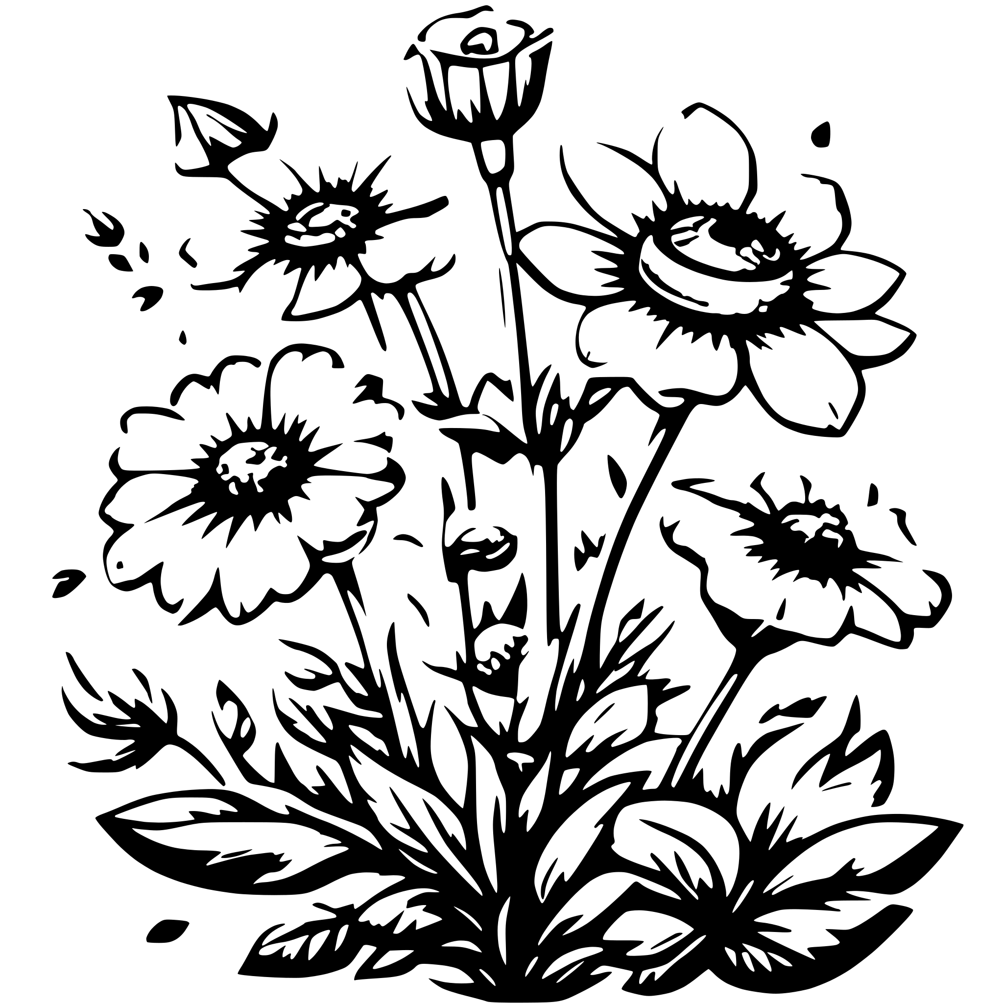 AI-generated SVG of a Flowers