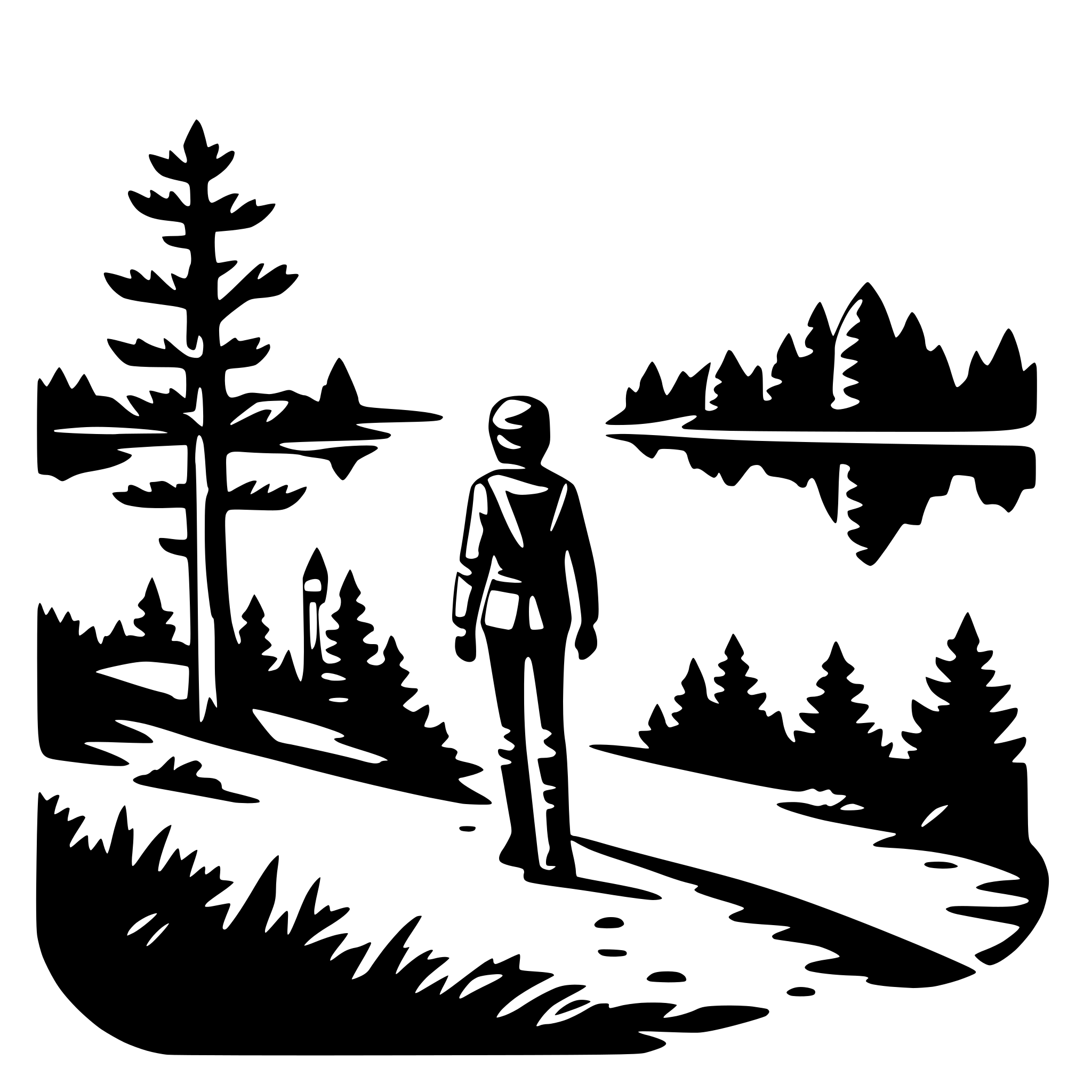 AI-generated SVG of 'wilderness experience'