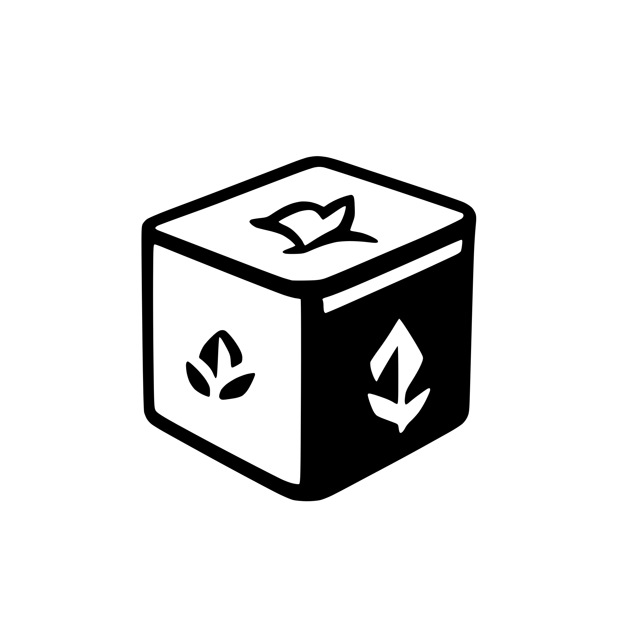 AI-generated SVG of a flat icon: moving box