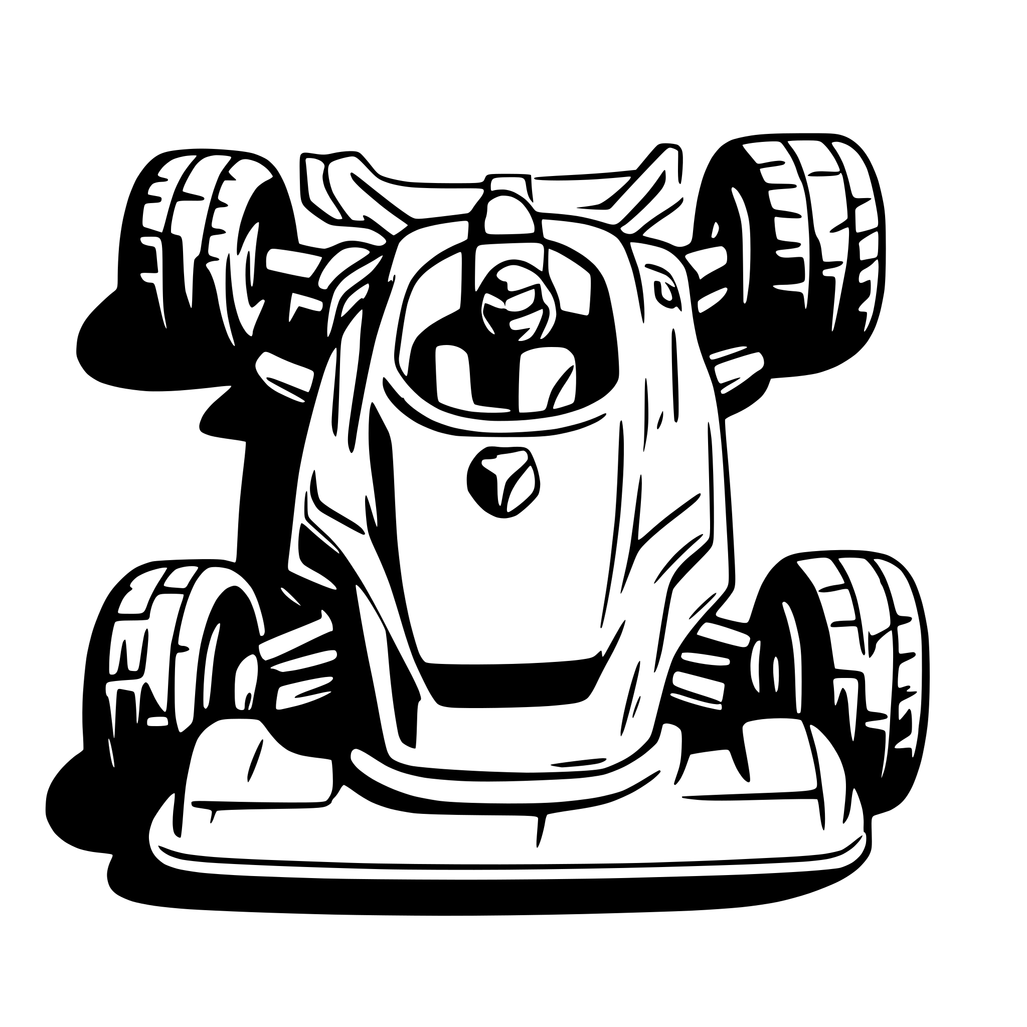 AI-generated SVG of a A Top down view of a formula 1car from above