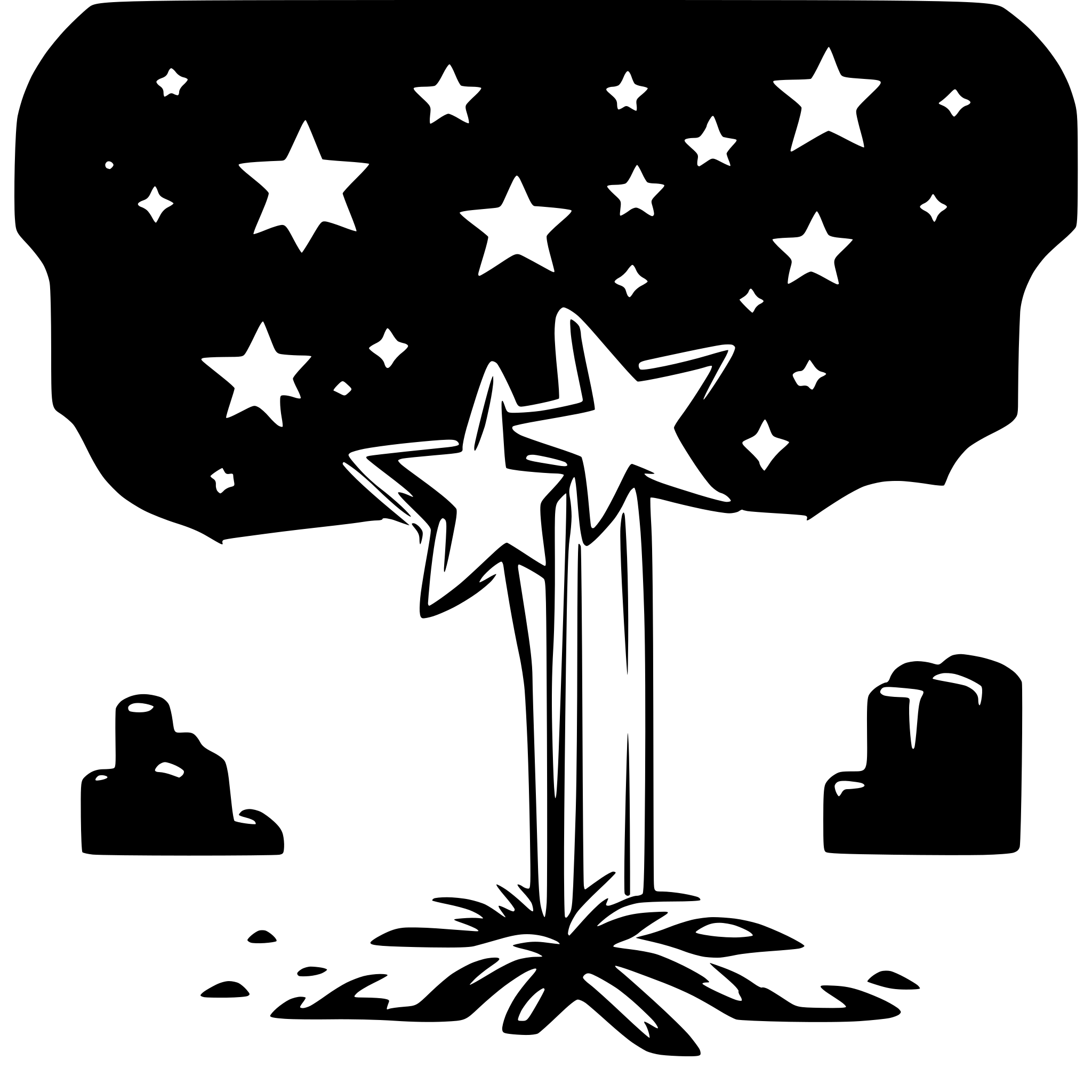 AI-generated SVG of a shooting stars
