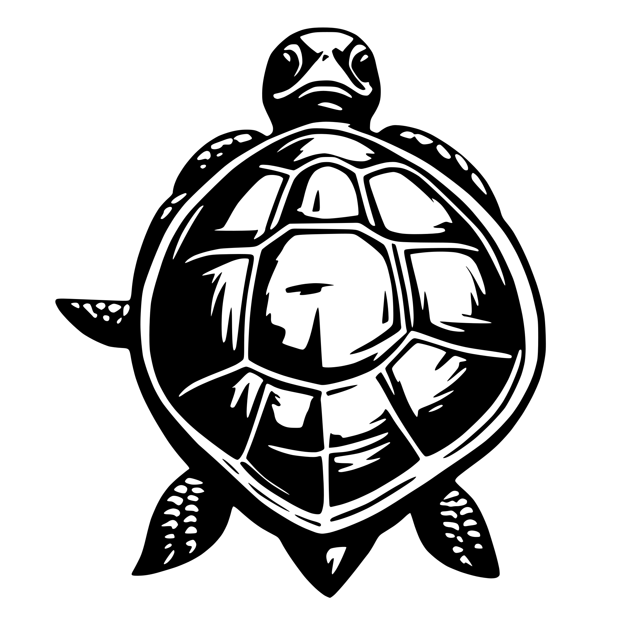 AI-generated SVG of a turtle shell
