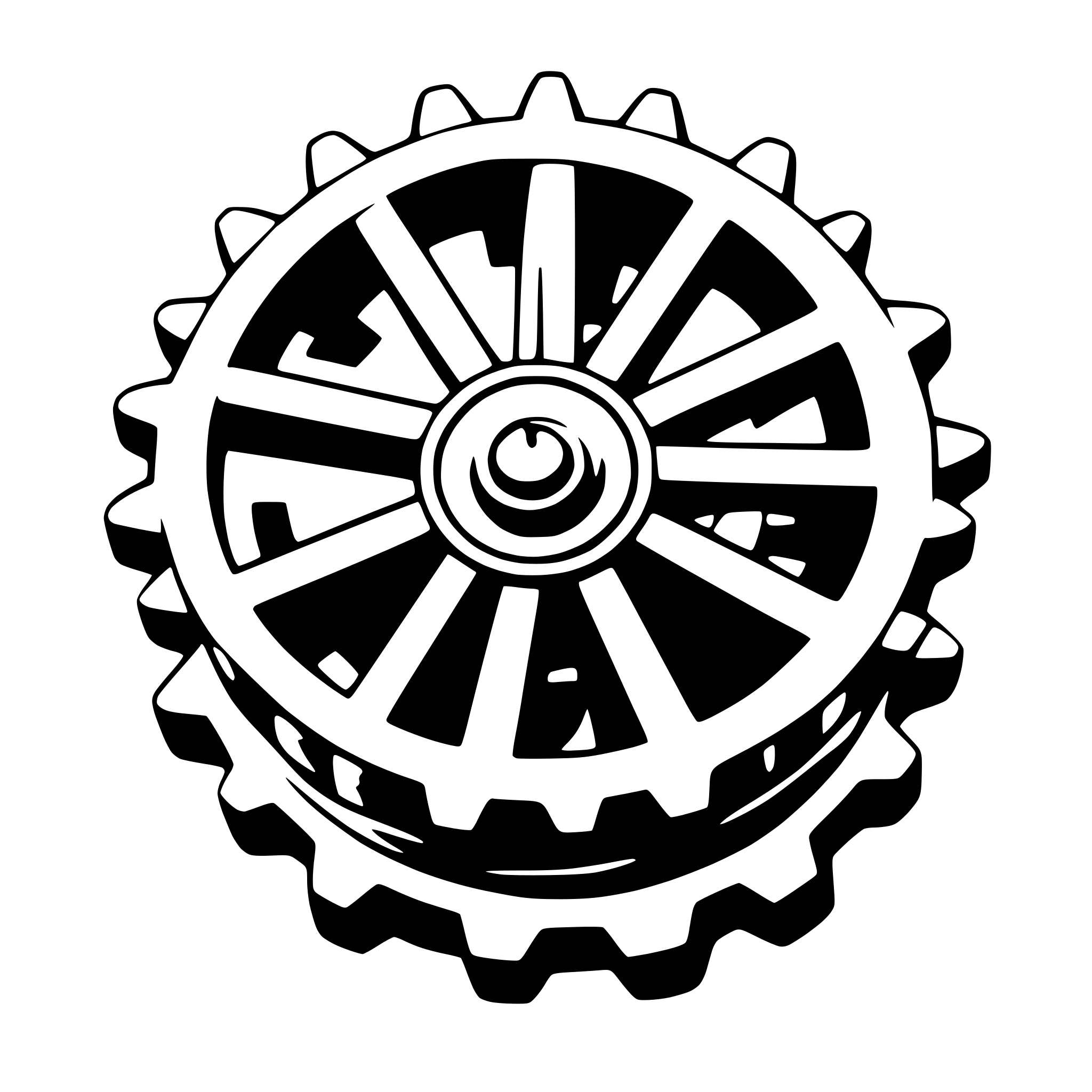 AI-generated SVG of a steampunk gears