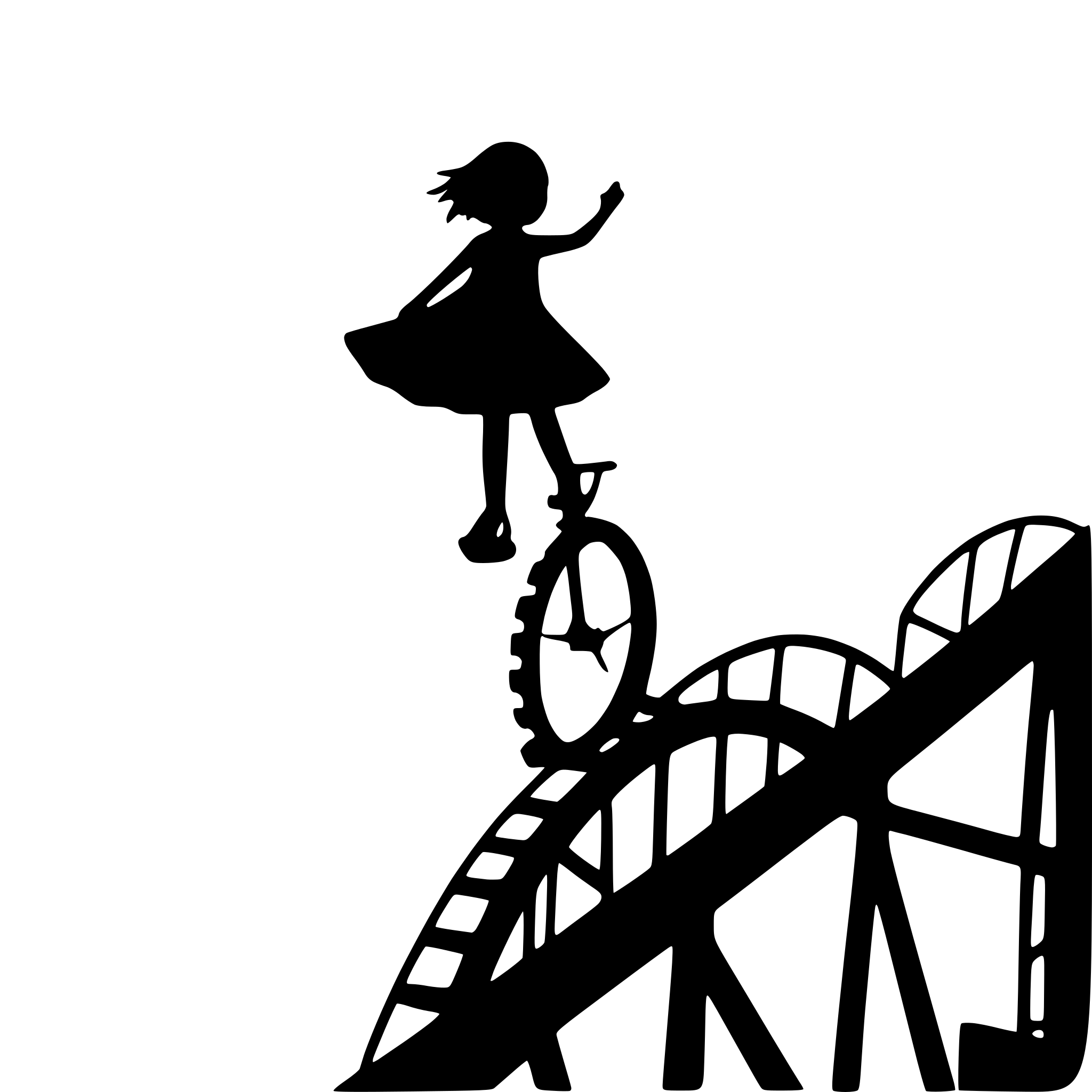 AI-generated SVG of 'rollercoaster twisting in air'