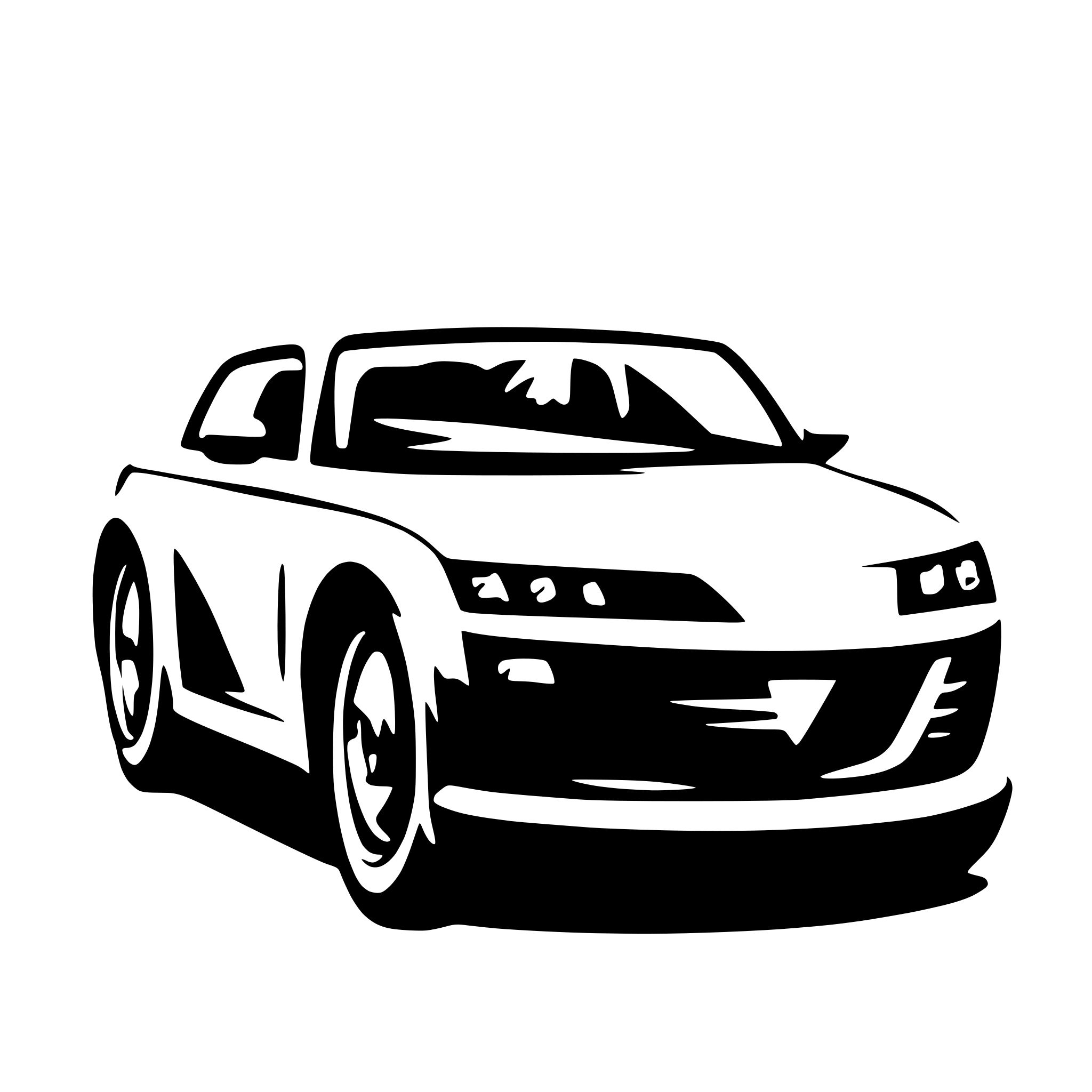 AI-generated SVG of a car in sensor scanner