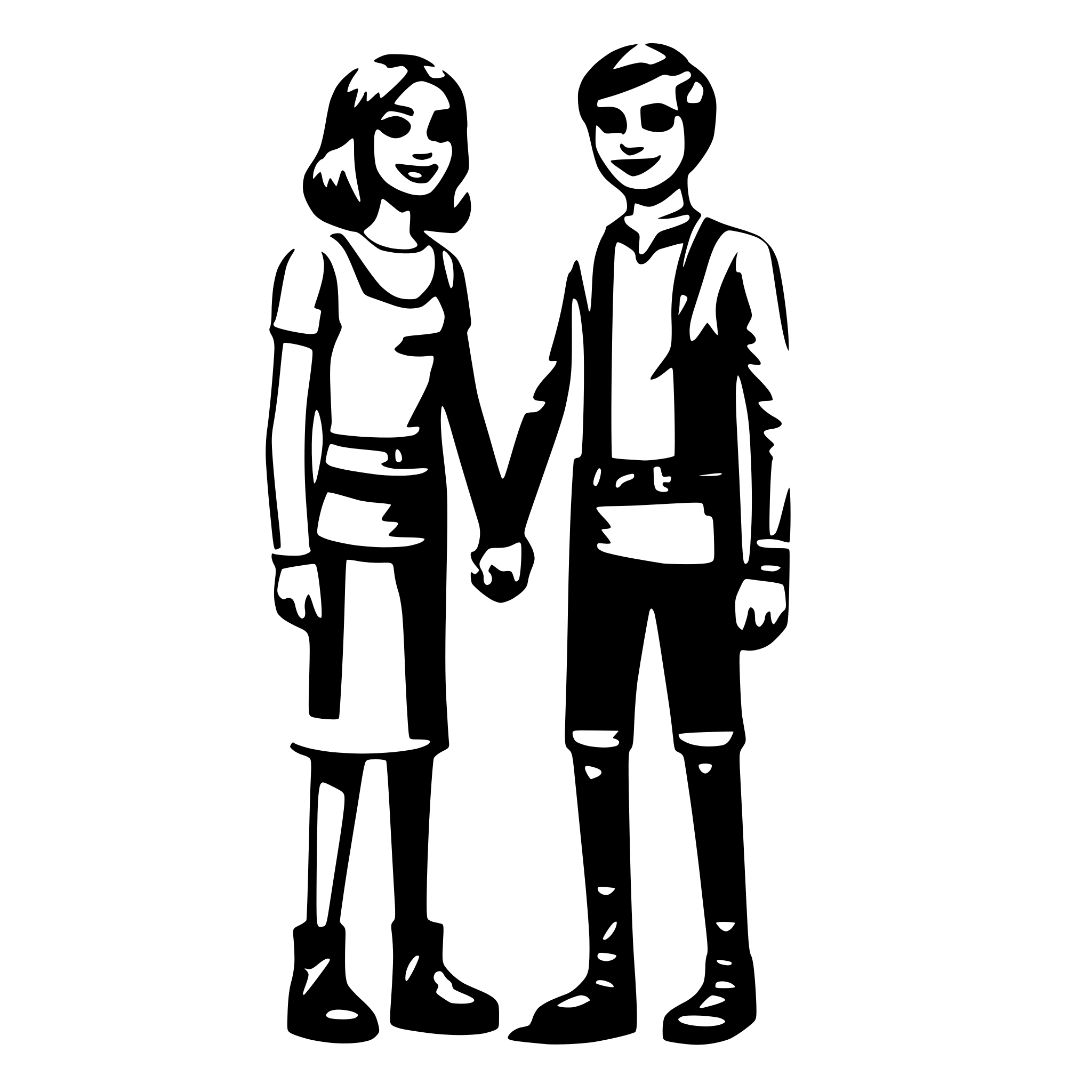 AI-generated SVG of 'partner pal together'