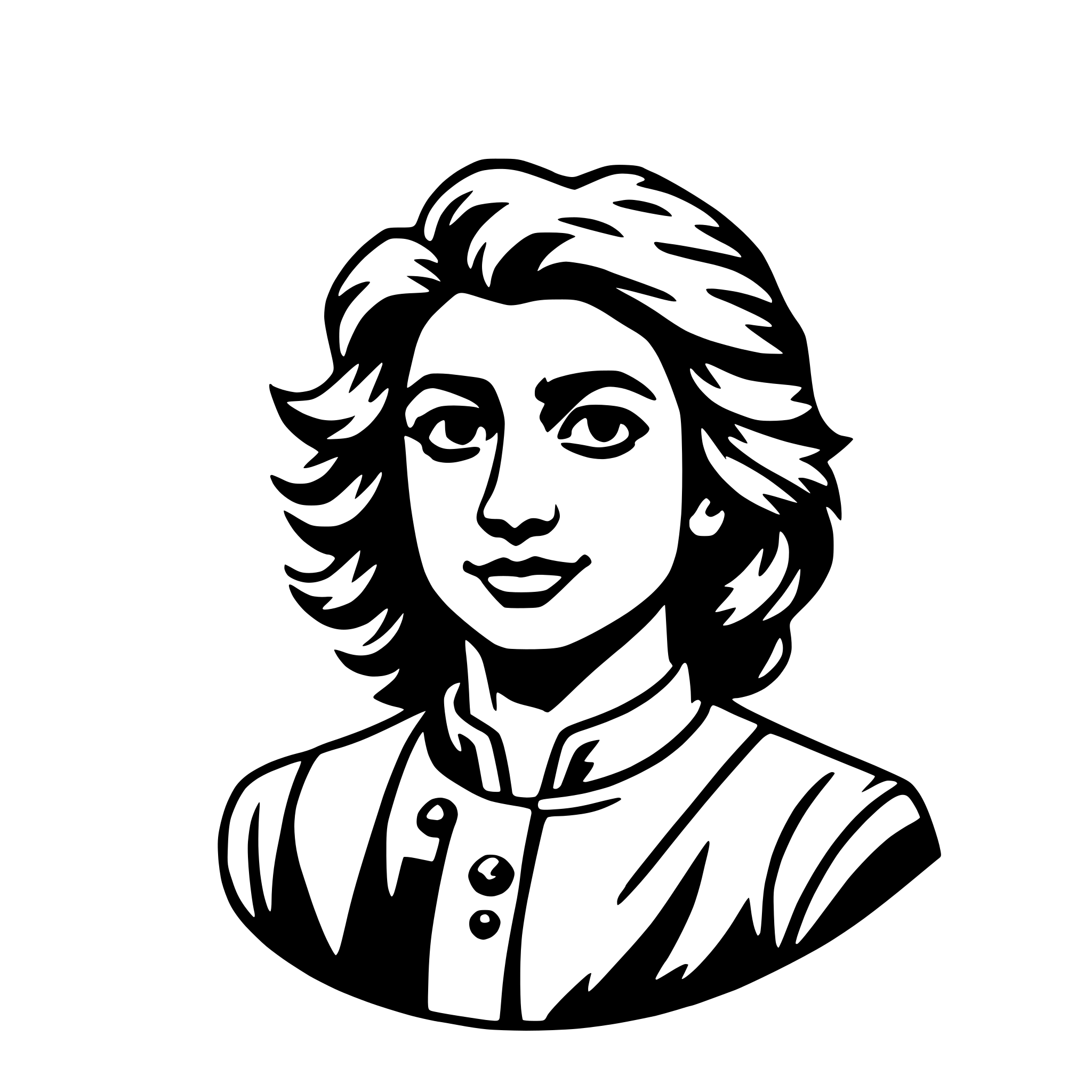 AI-generated SVG of a surya