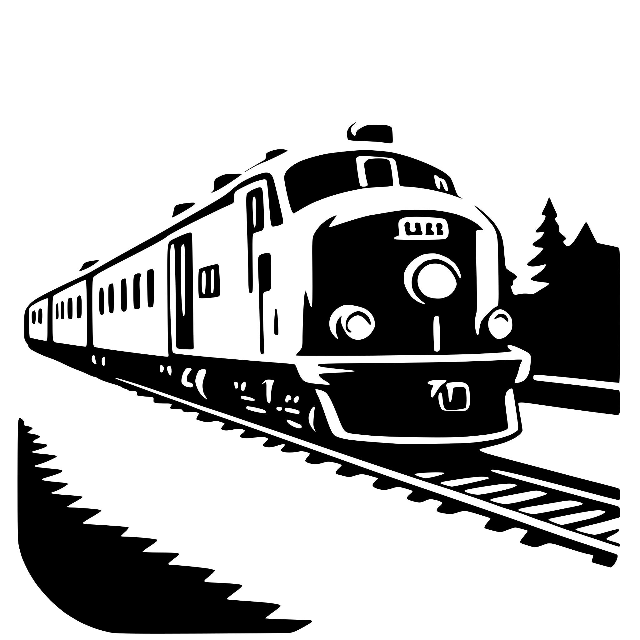 AI-generated SVG of 'train'