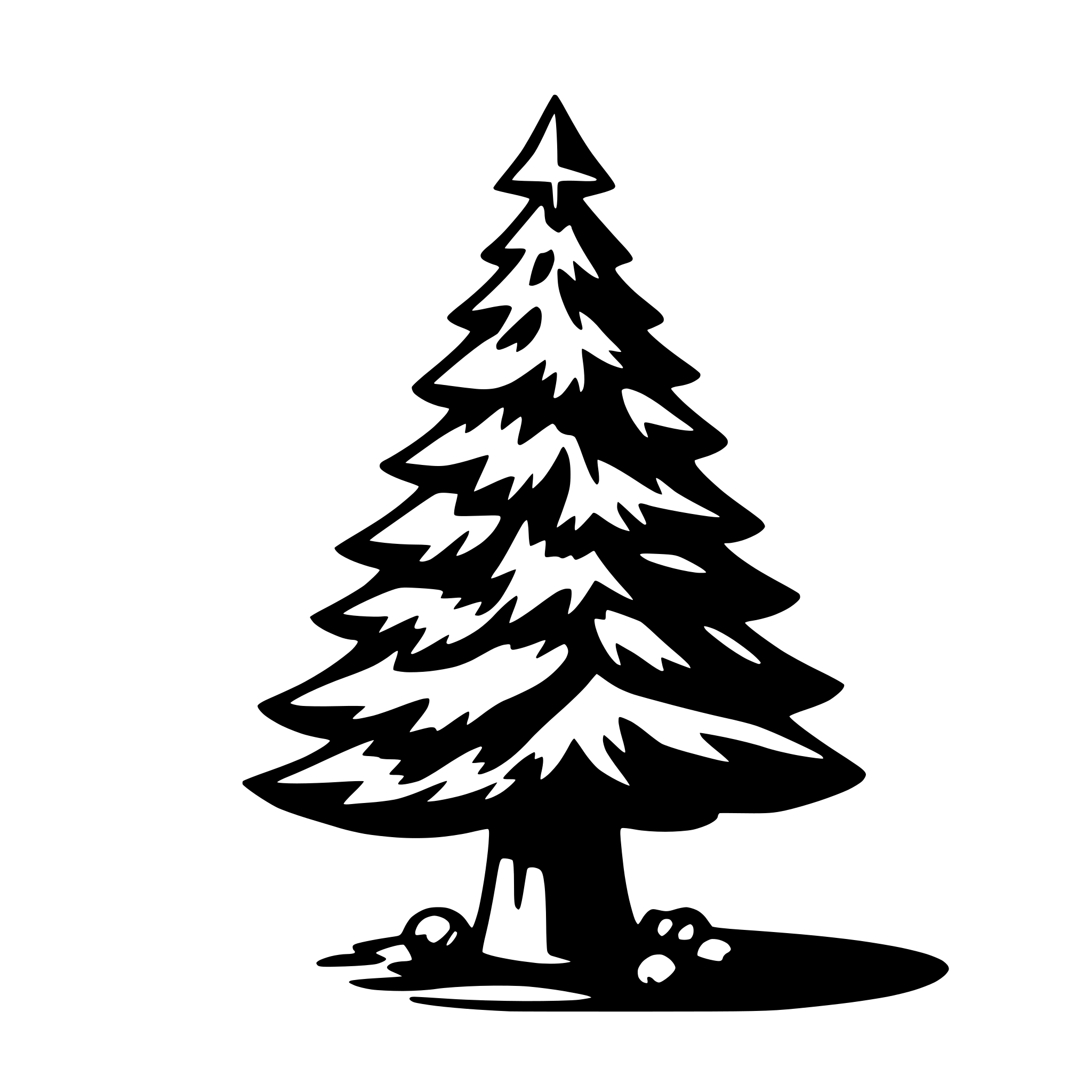 AI-generated SVG of 'christmas tree'