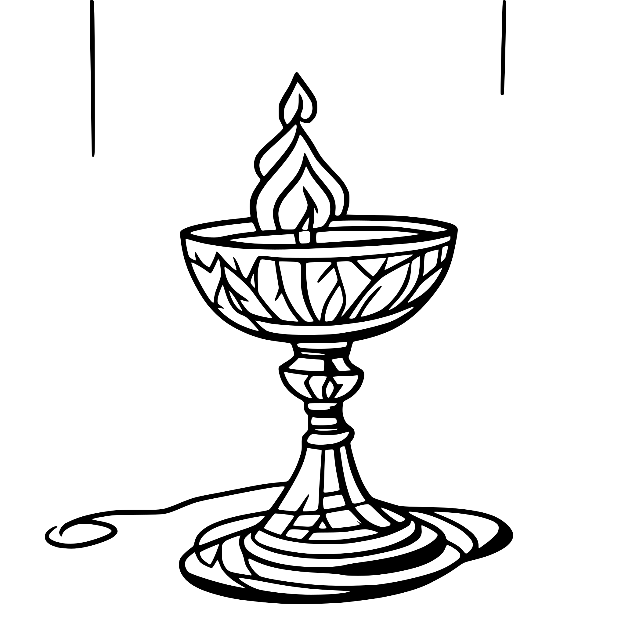 AI-generated SVG of 'diwali lamp'
