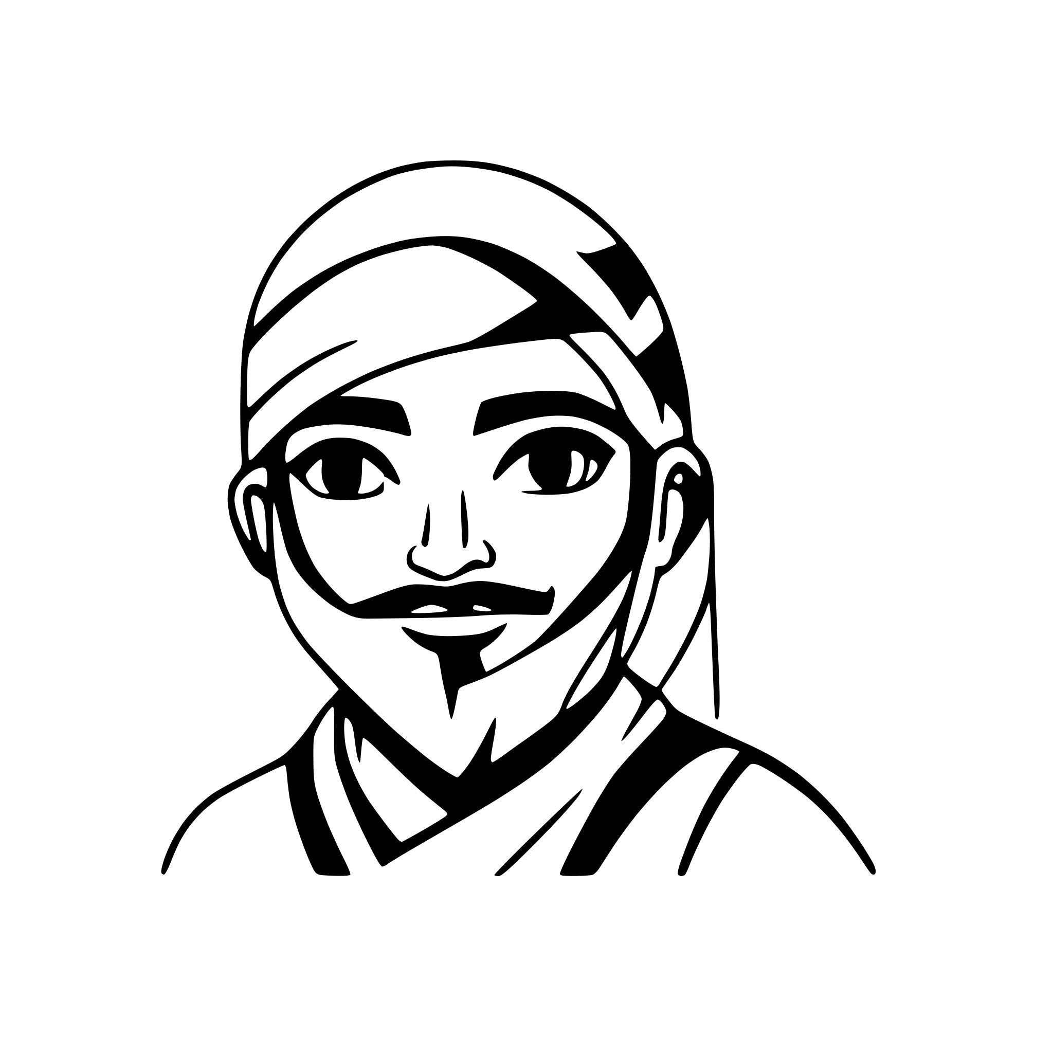 AI-generated SVG of 'Pashtun Muslim Warrior'