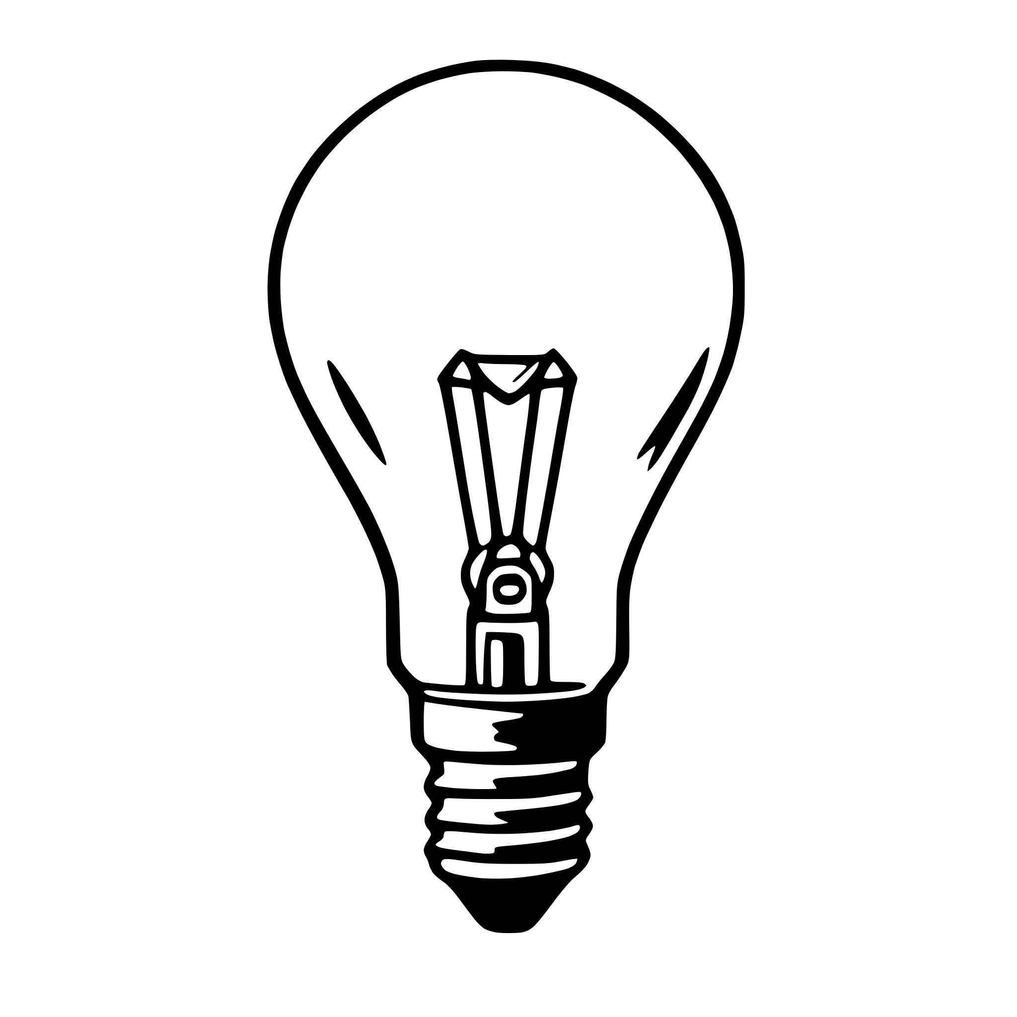 AI-generated SVG of 'light bulb'