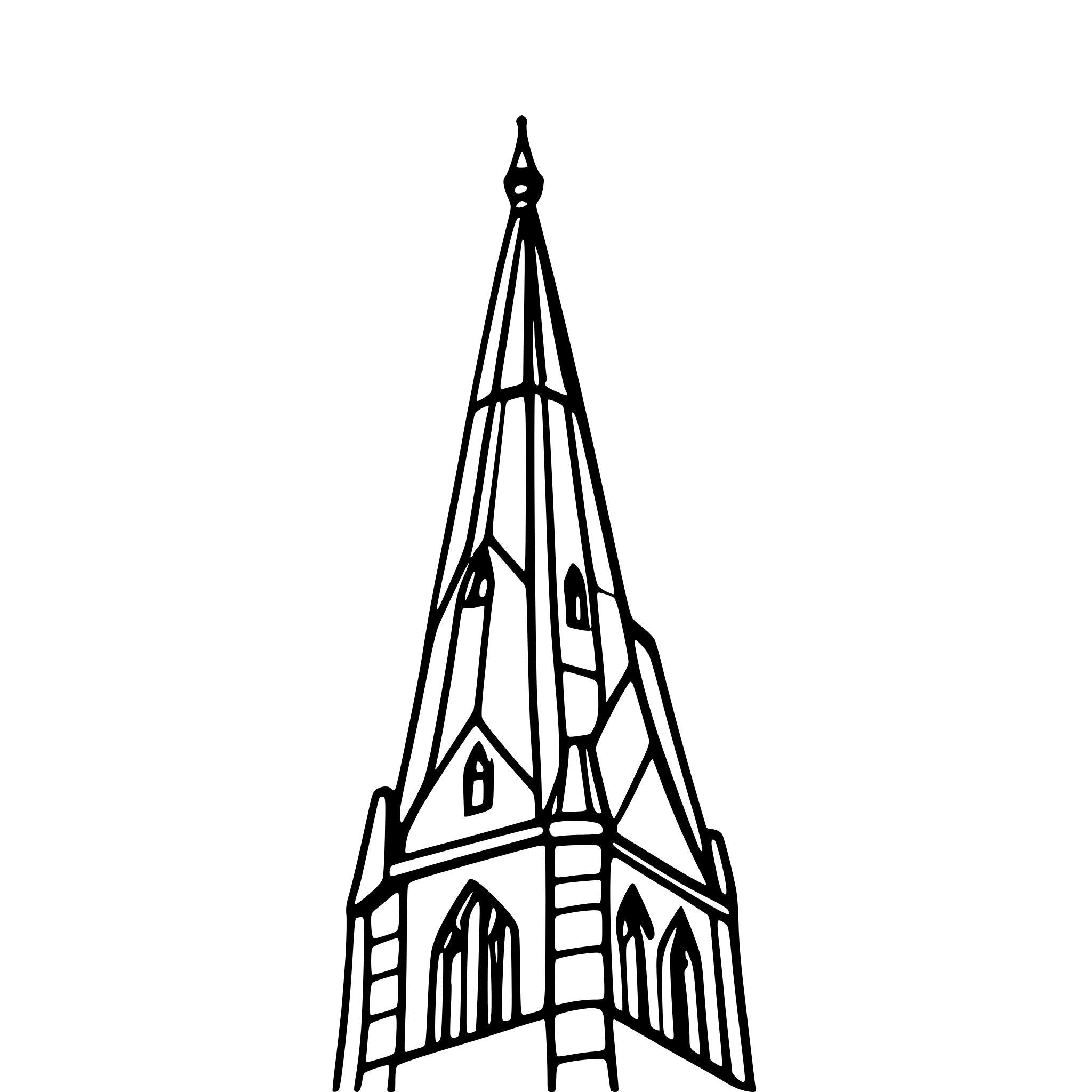 AI-generated SVG of a cathedral spire reaching sky
