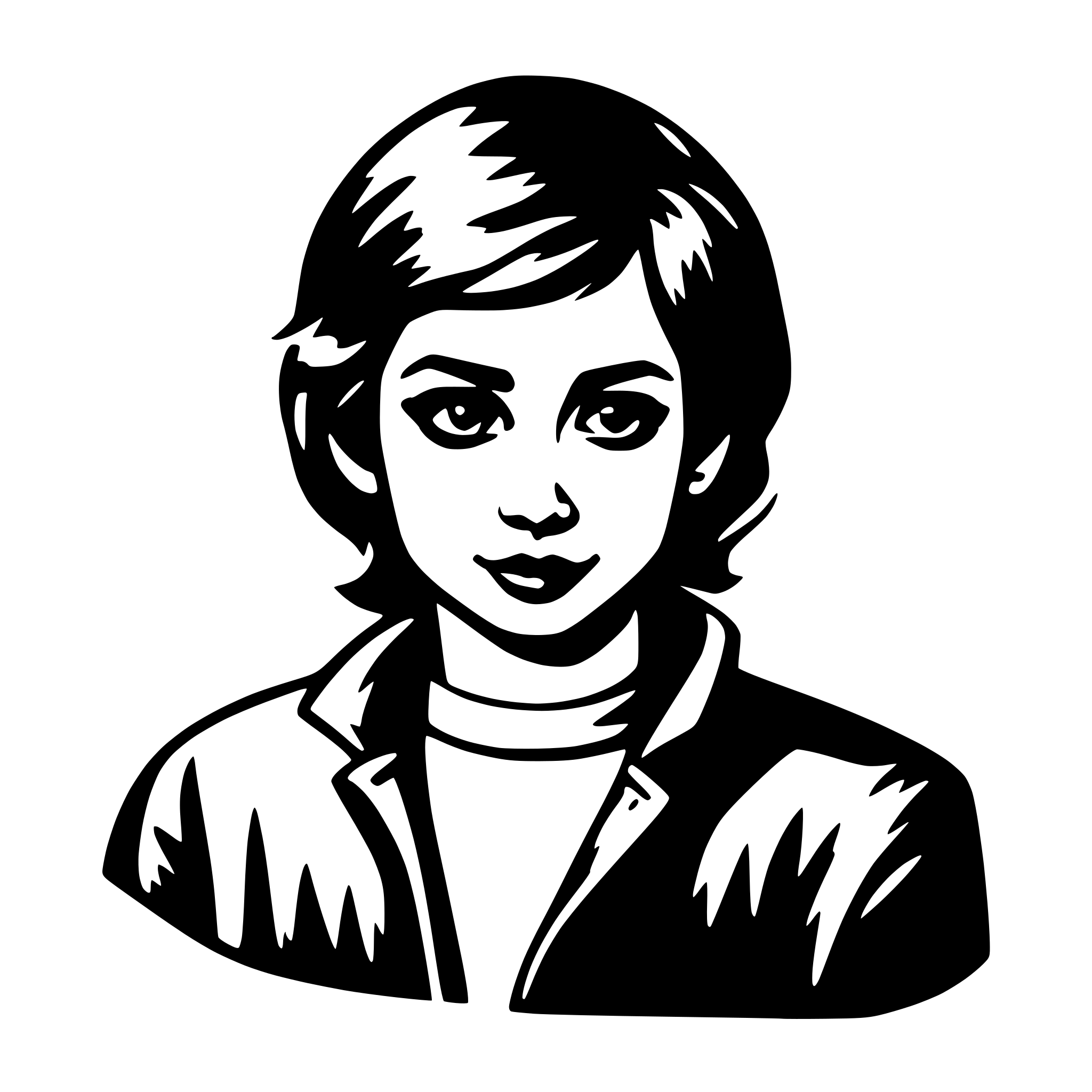 AI-generated SVG of 'da'