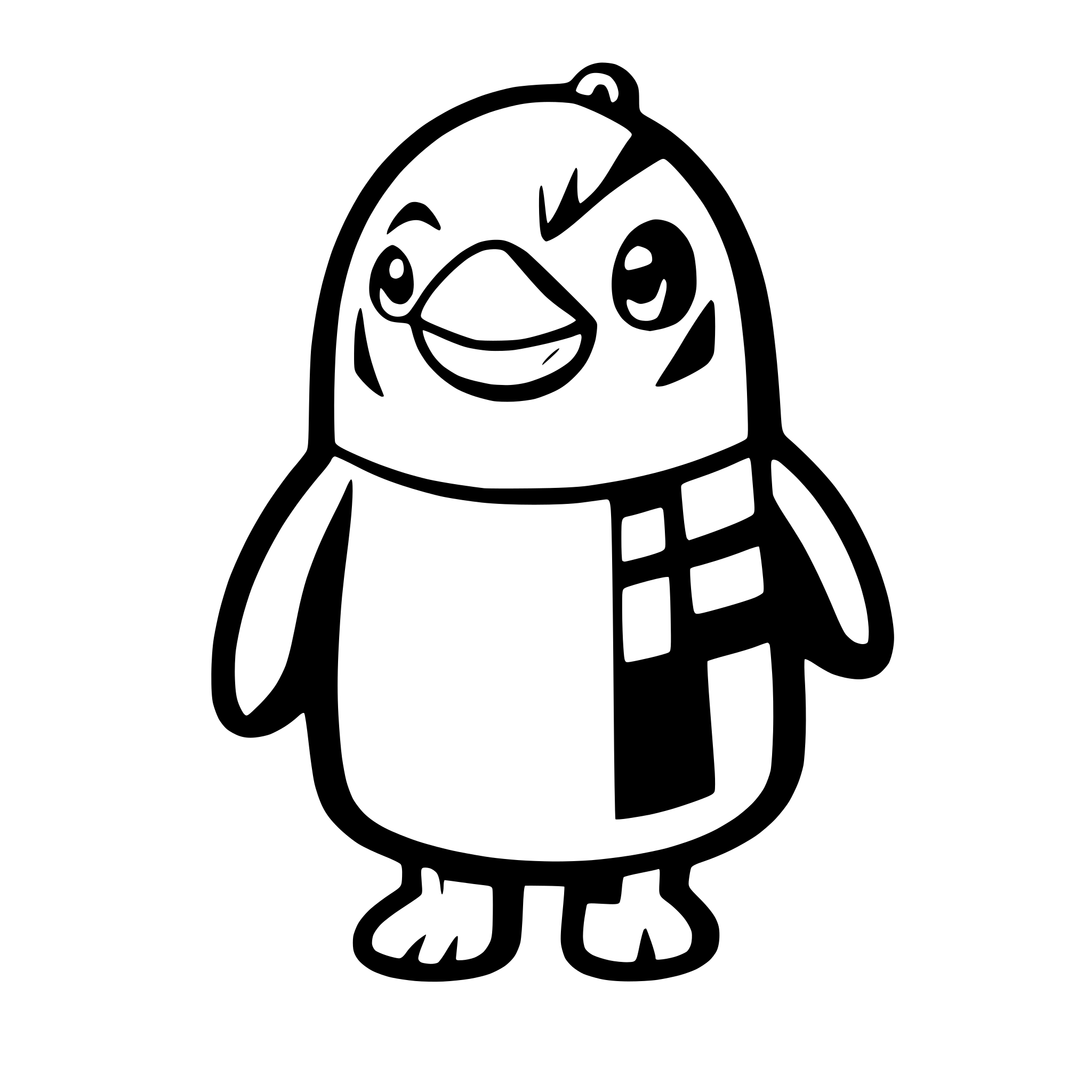 AI-generated SVG of a penguin
