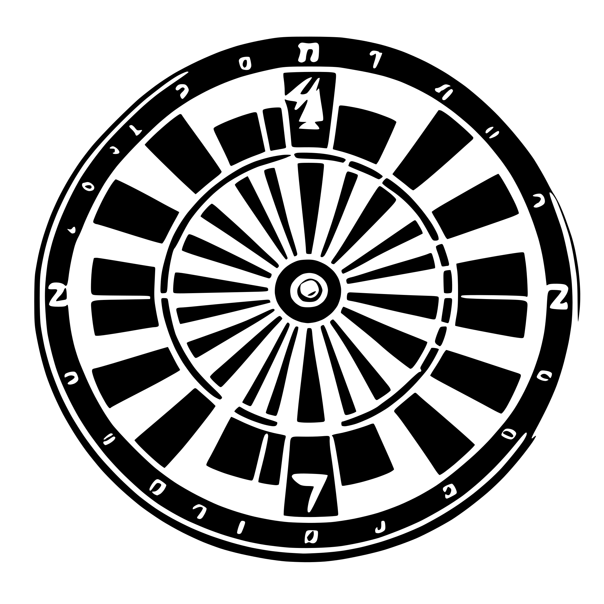 AI-generated SVG of a MP dartboard