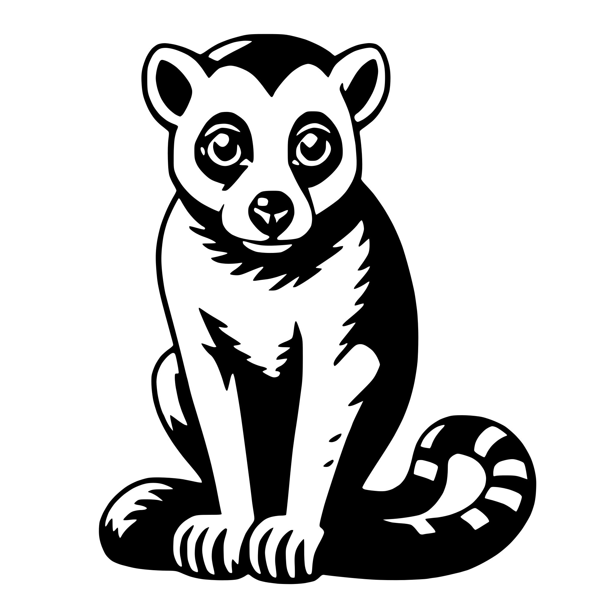 AI-generated SVG of a lemur