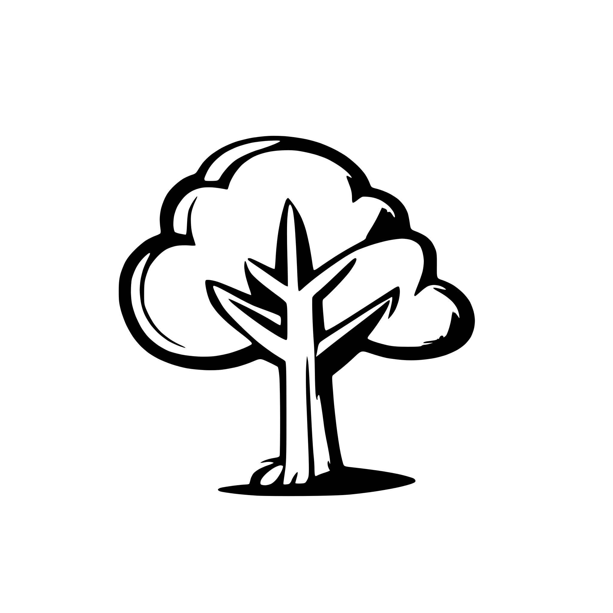 AI-generated SVG of a tree