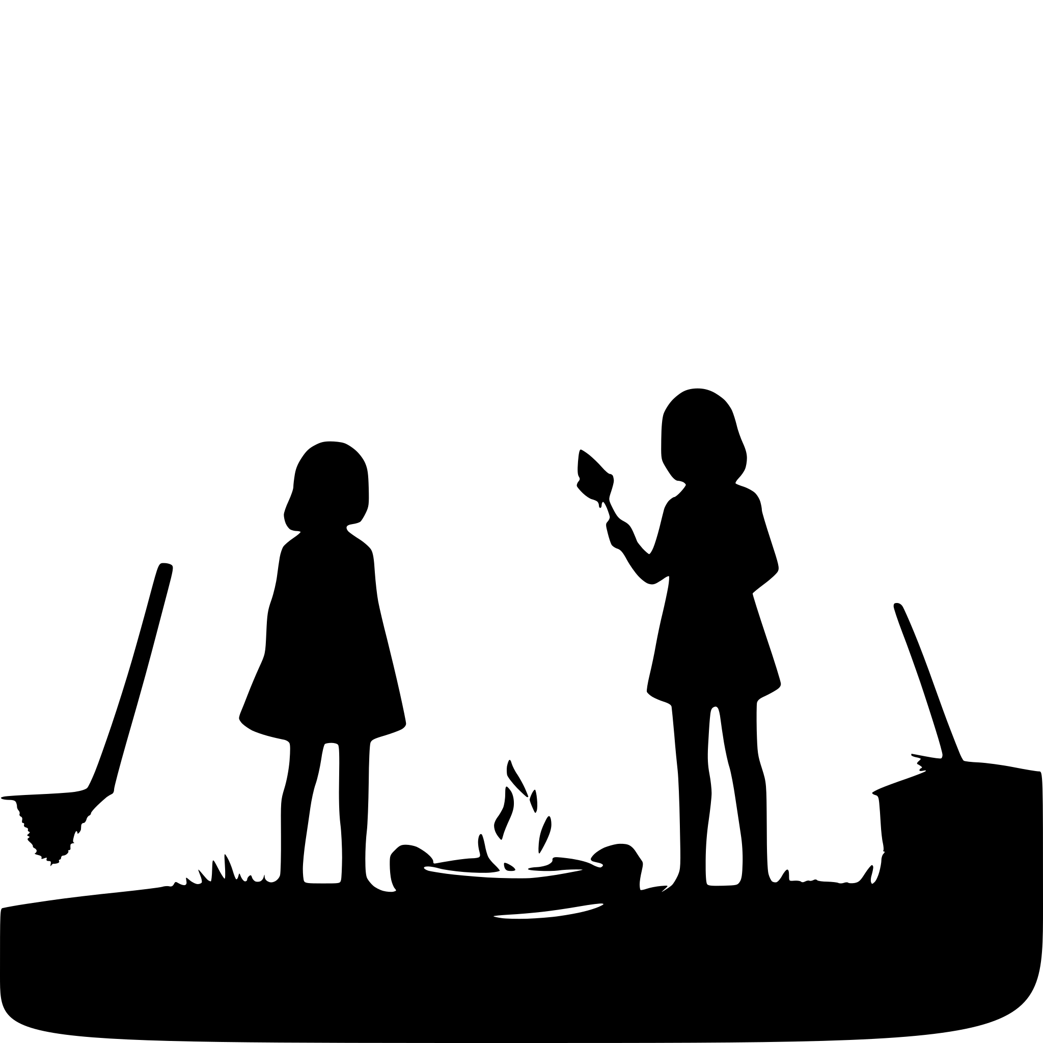 AI-generated SVG of a campfire under the stars