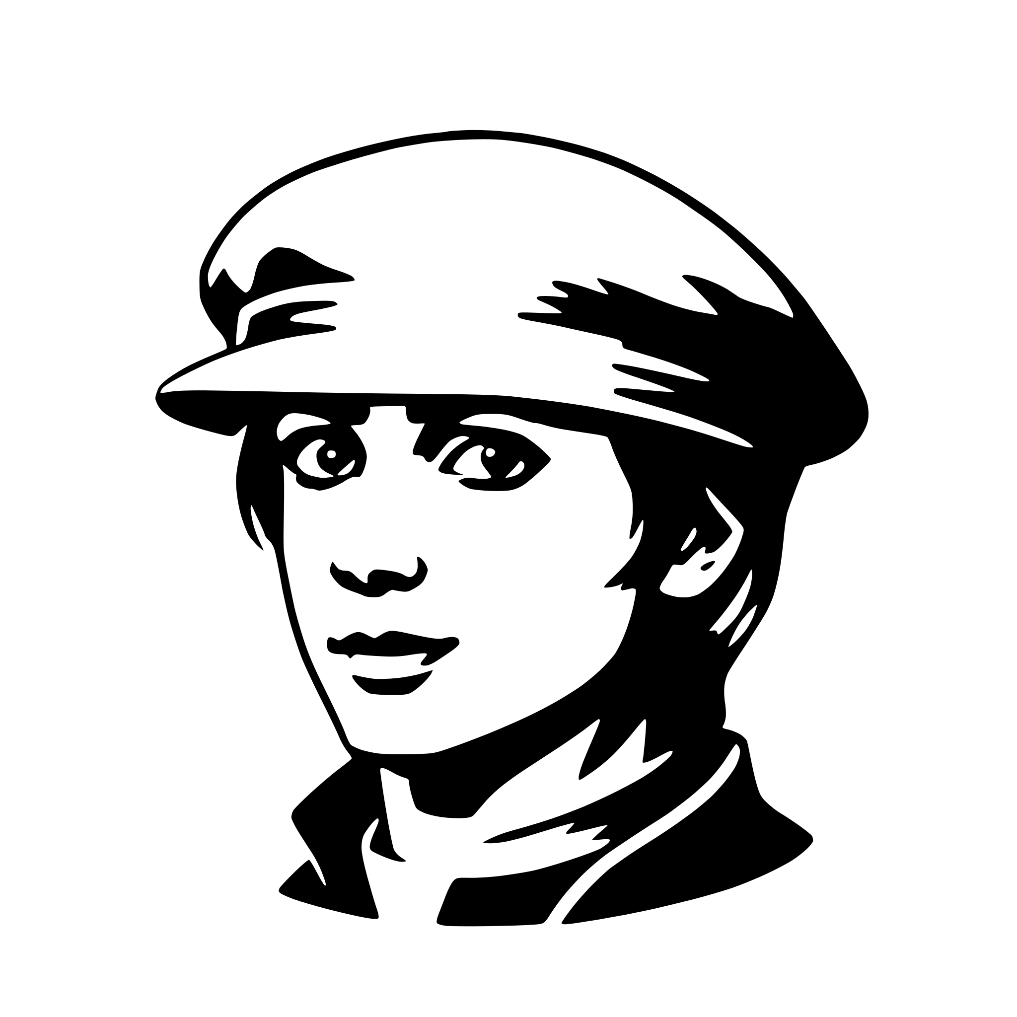 AI-generated SVG of a beret