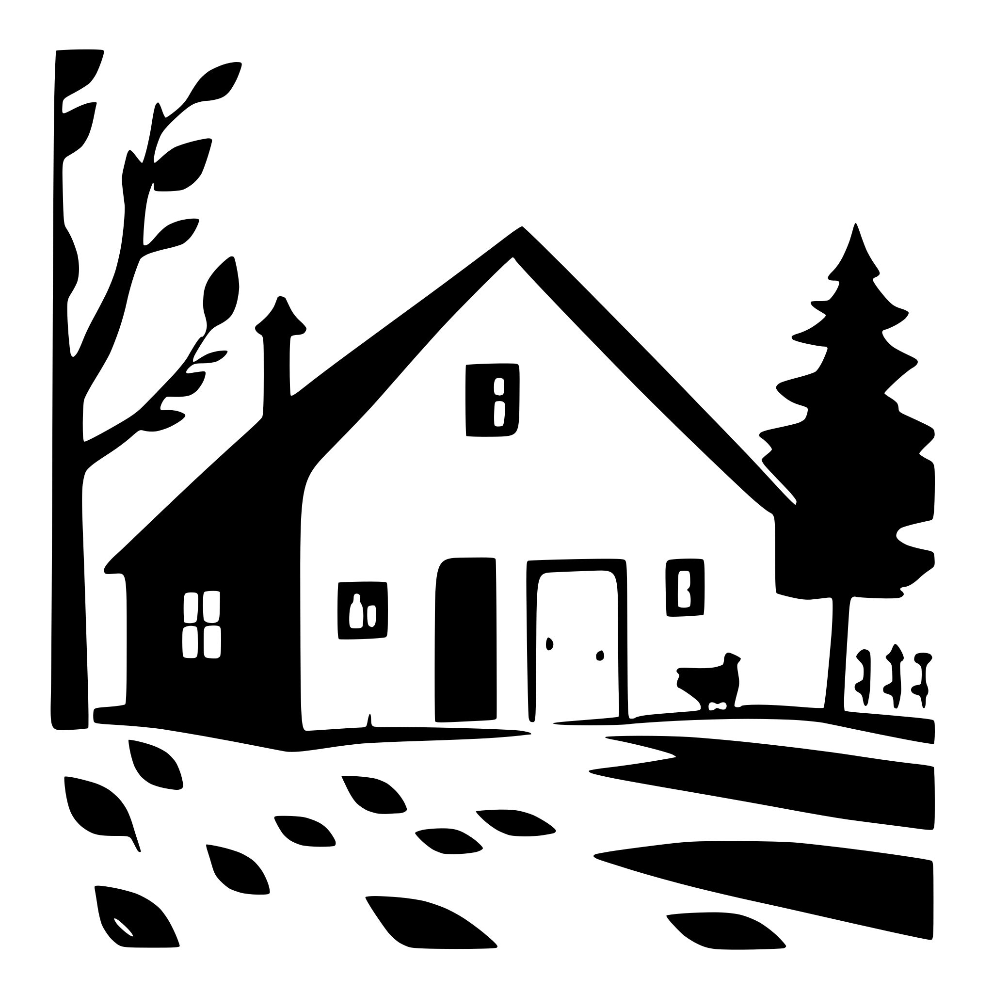 AI-generated SVG of a rustic country cottage