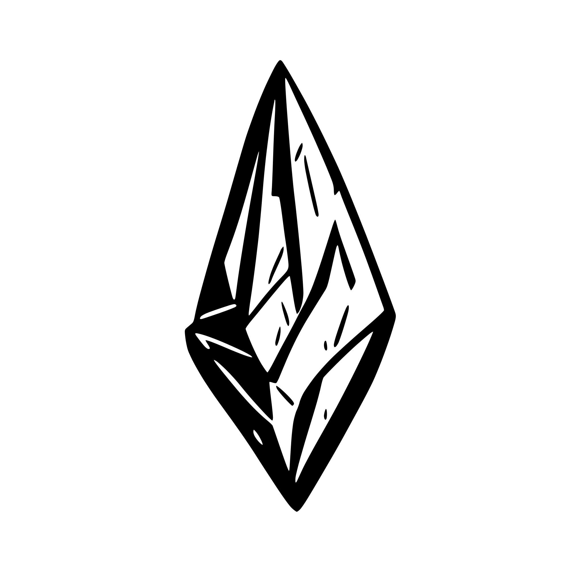 AI-generated SVG of a iron scrap in a shape of loss shard