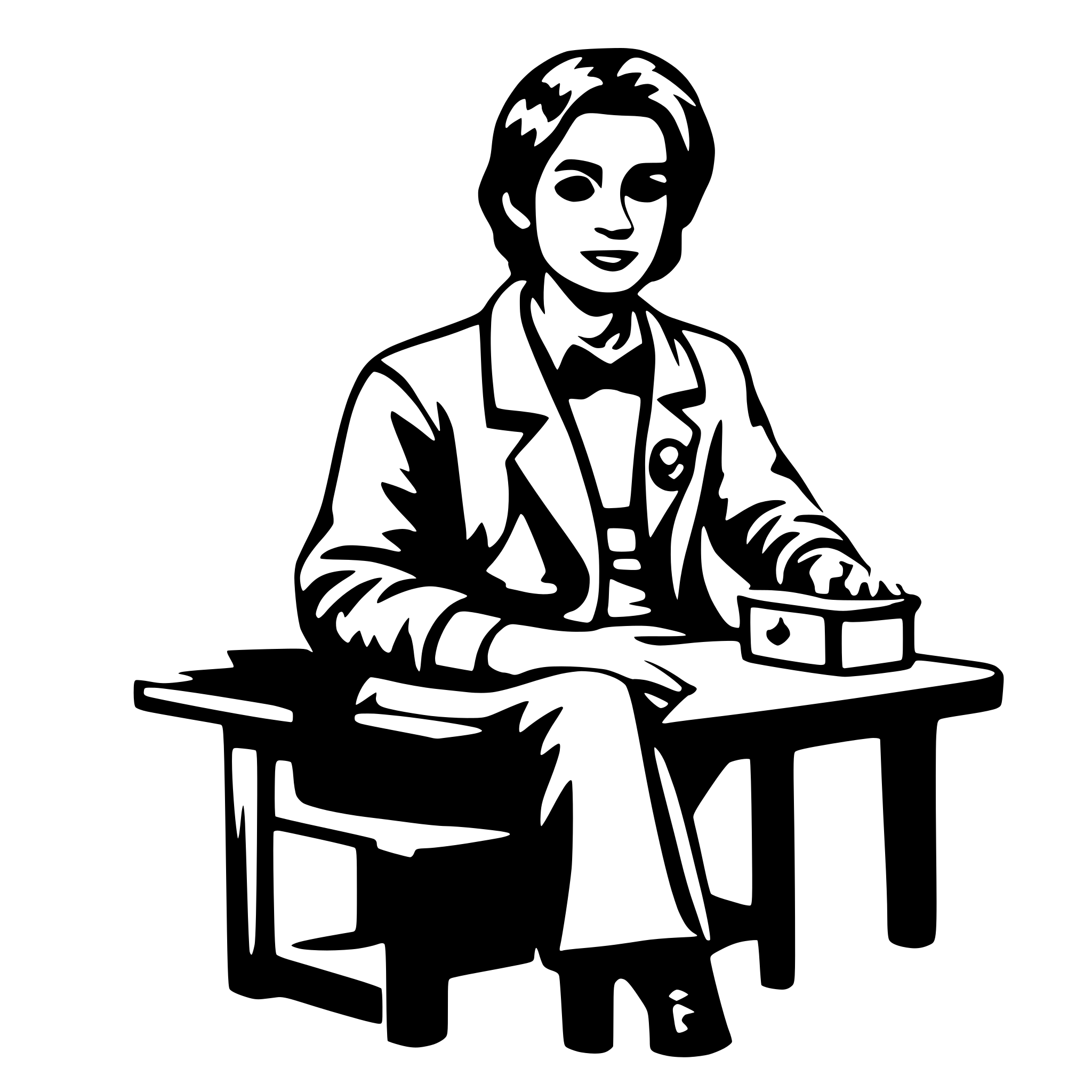 AI-generated SVG of a doctor