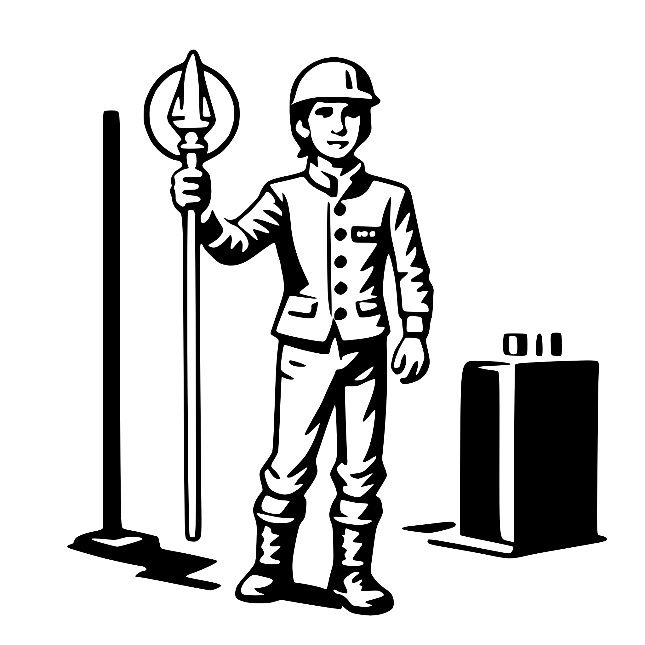 AI-generated SVG of a electrician