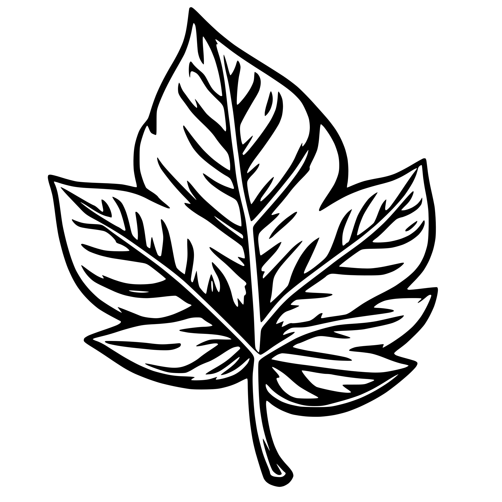 AI-generated SVG of 'green leaf'