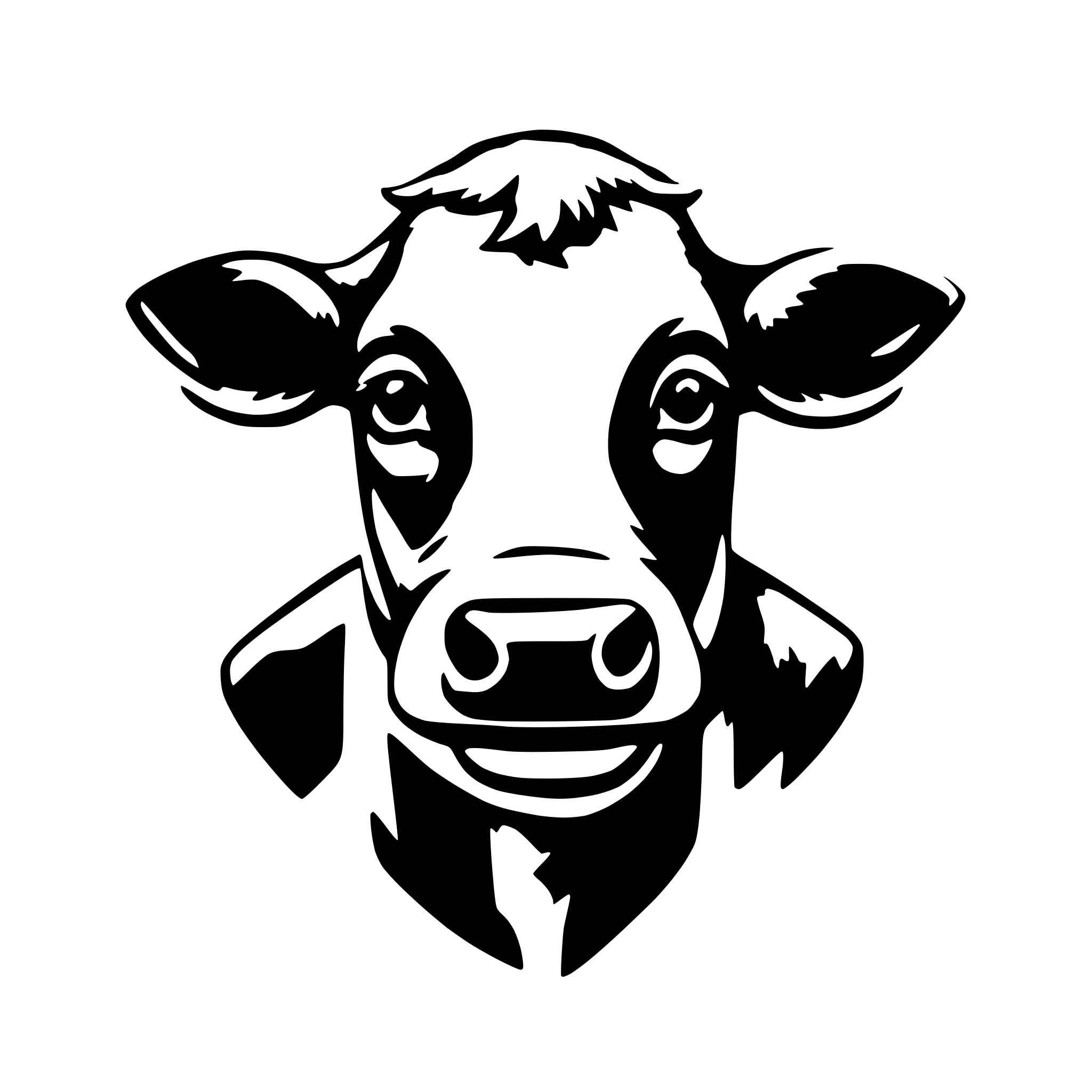 AI-generated SVG of 'cow'