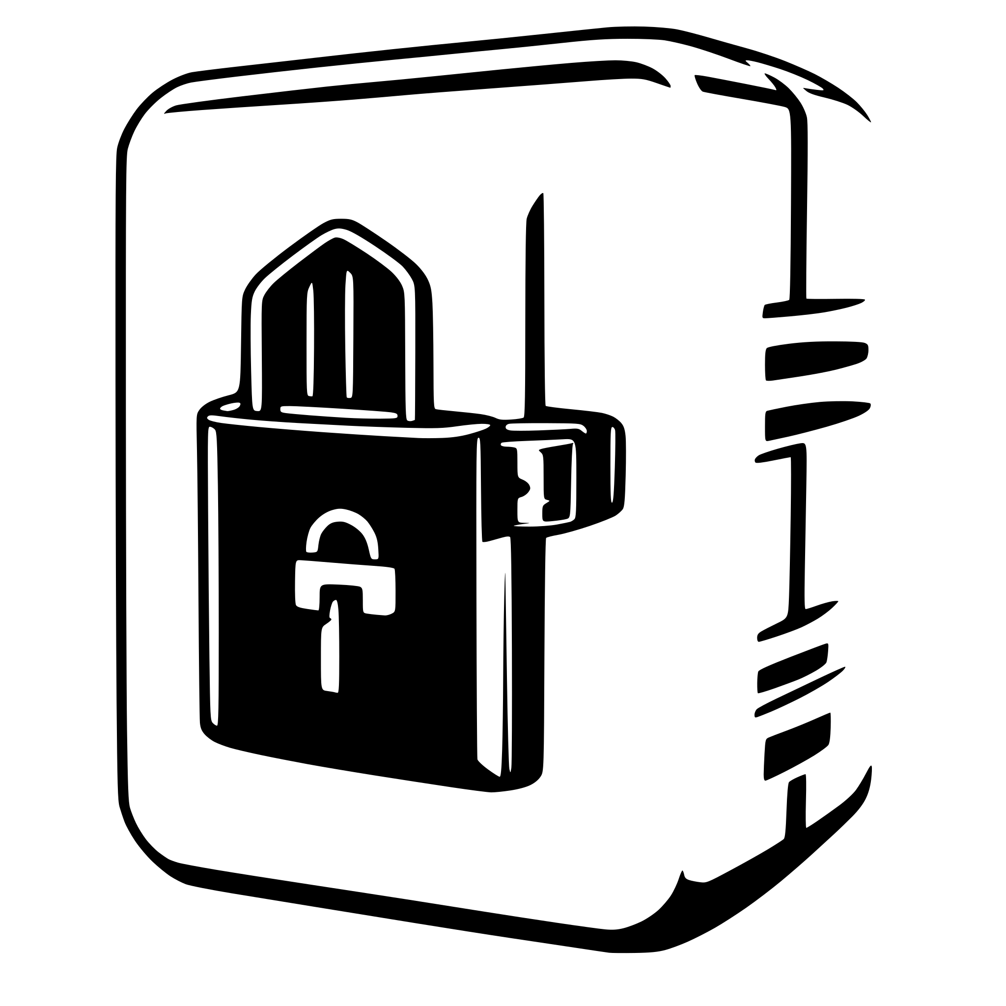 AI-generated SVG of 'a locked data format icon for the filetype "closedEDM". closed element data management'