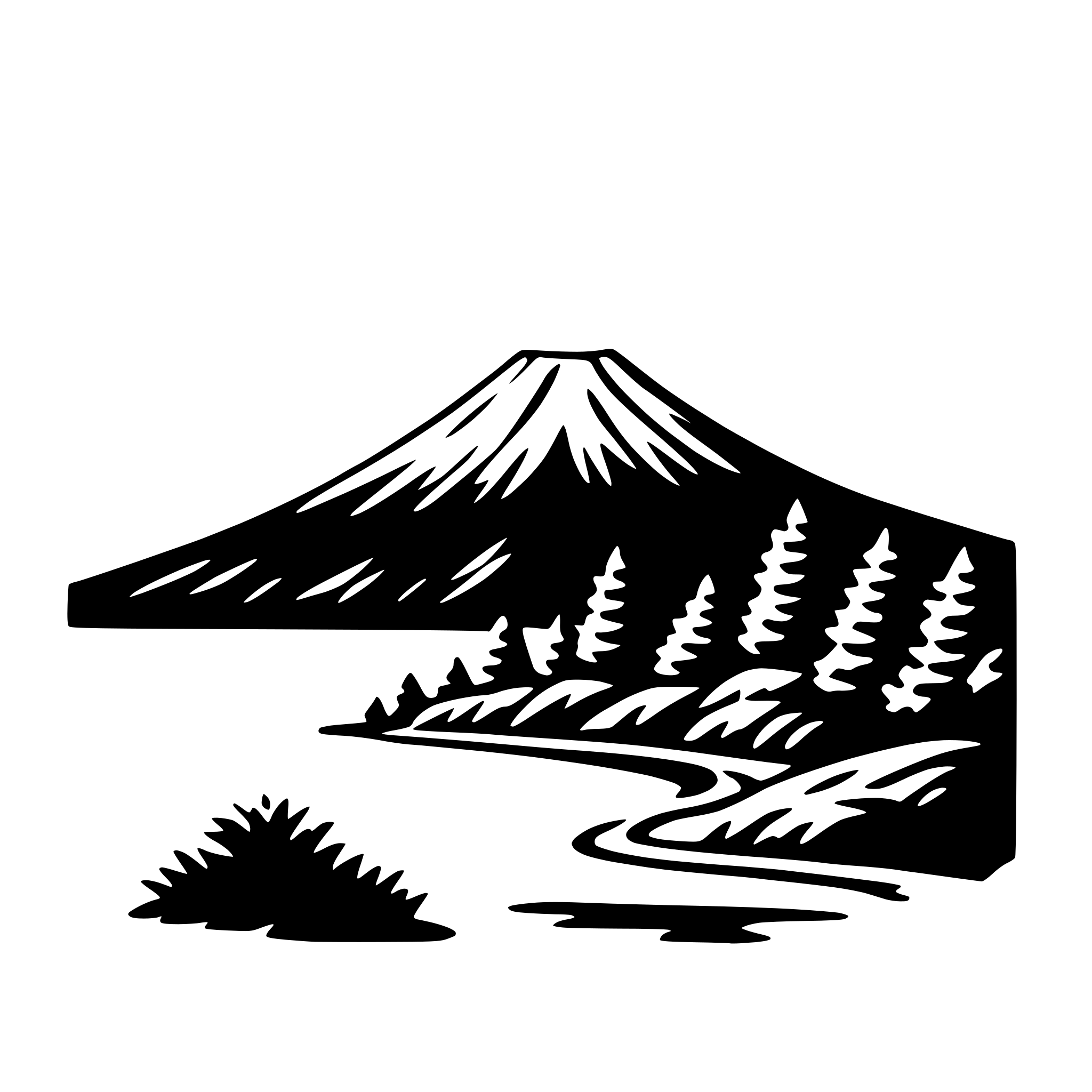 AI-generated SVG of 'mount fuji'