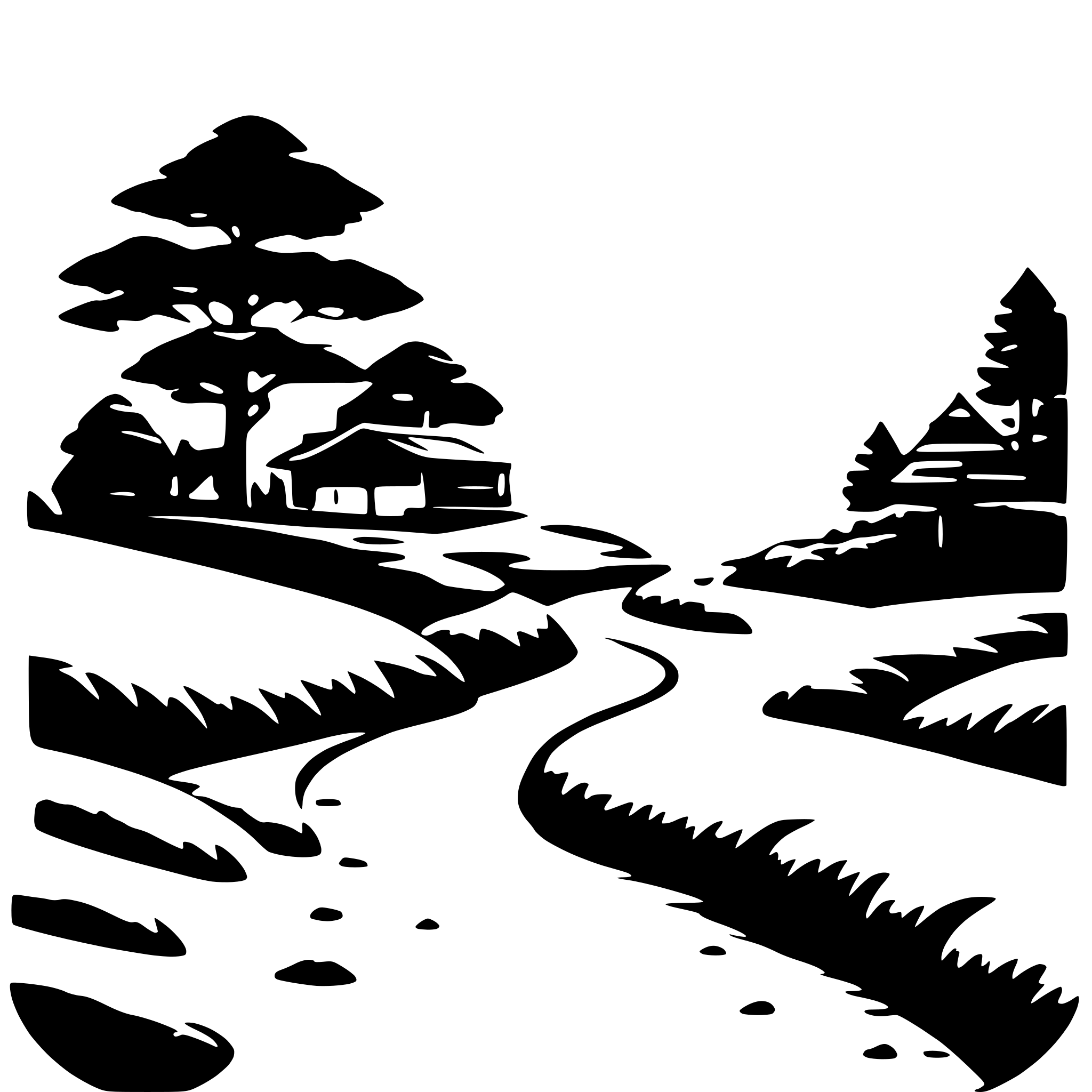 AI-generated SVG of a Hasui Kawase-like artwork