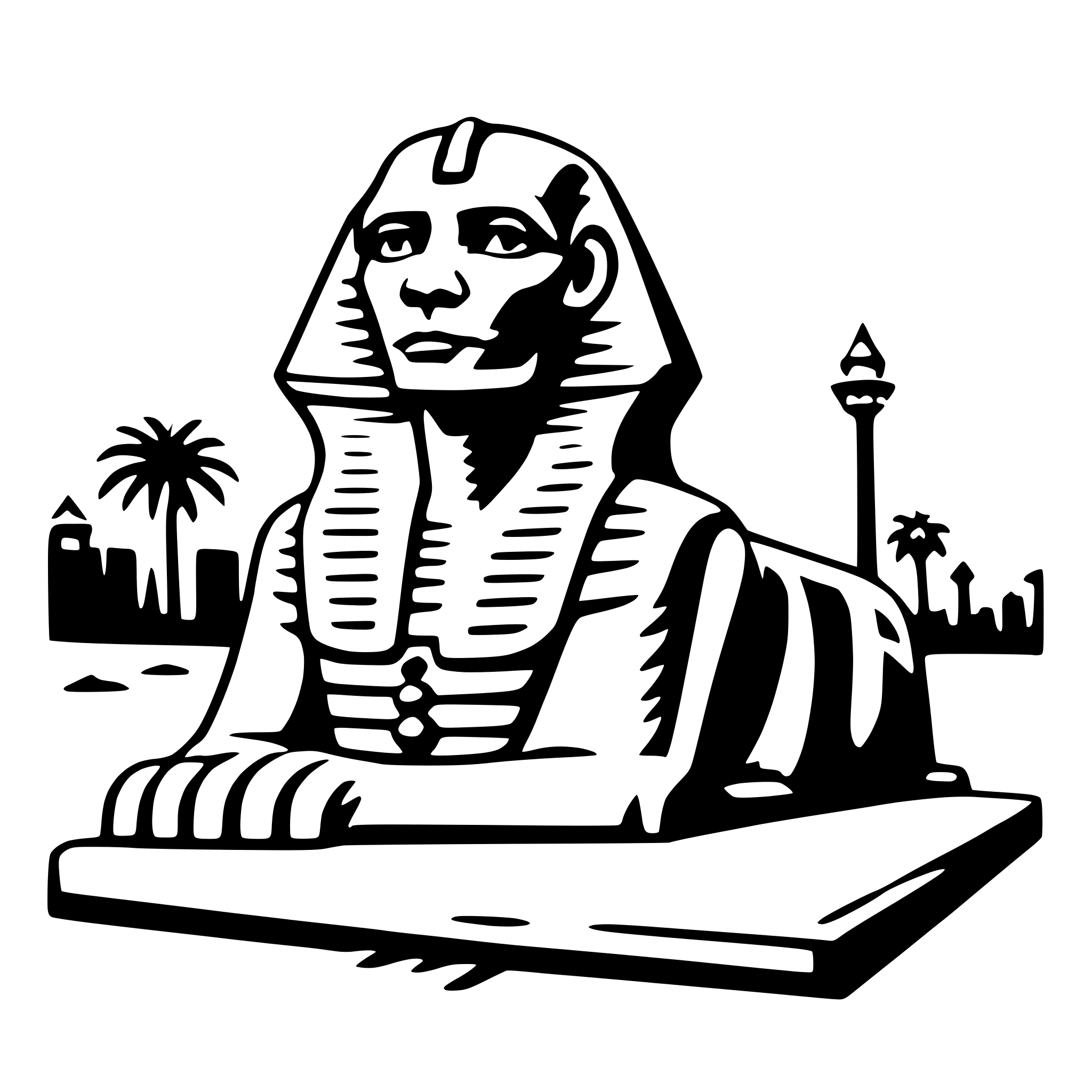 AI-generated SVG of 'great sphinx of giza'